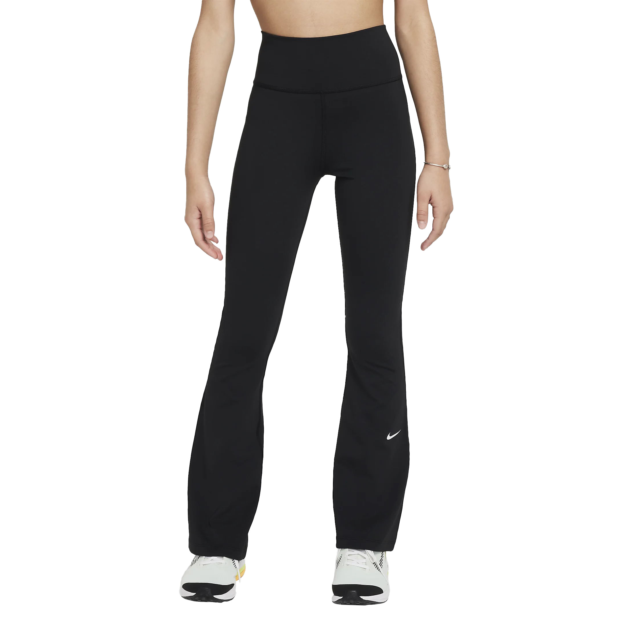 Nike-Dri-FIT-One-Flare-Tight---Girls--Black---White