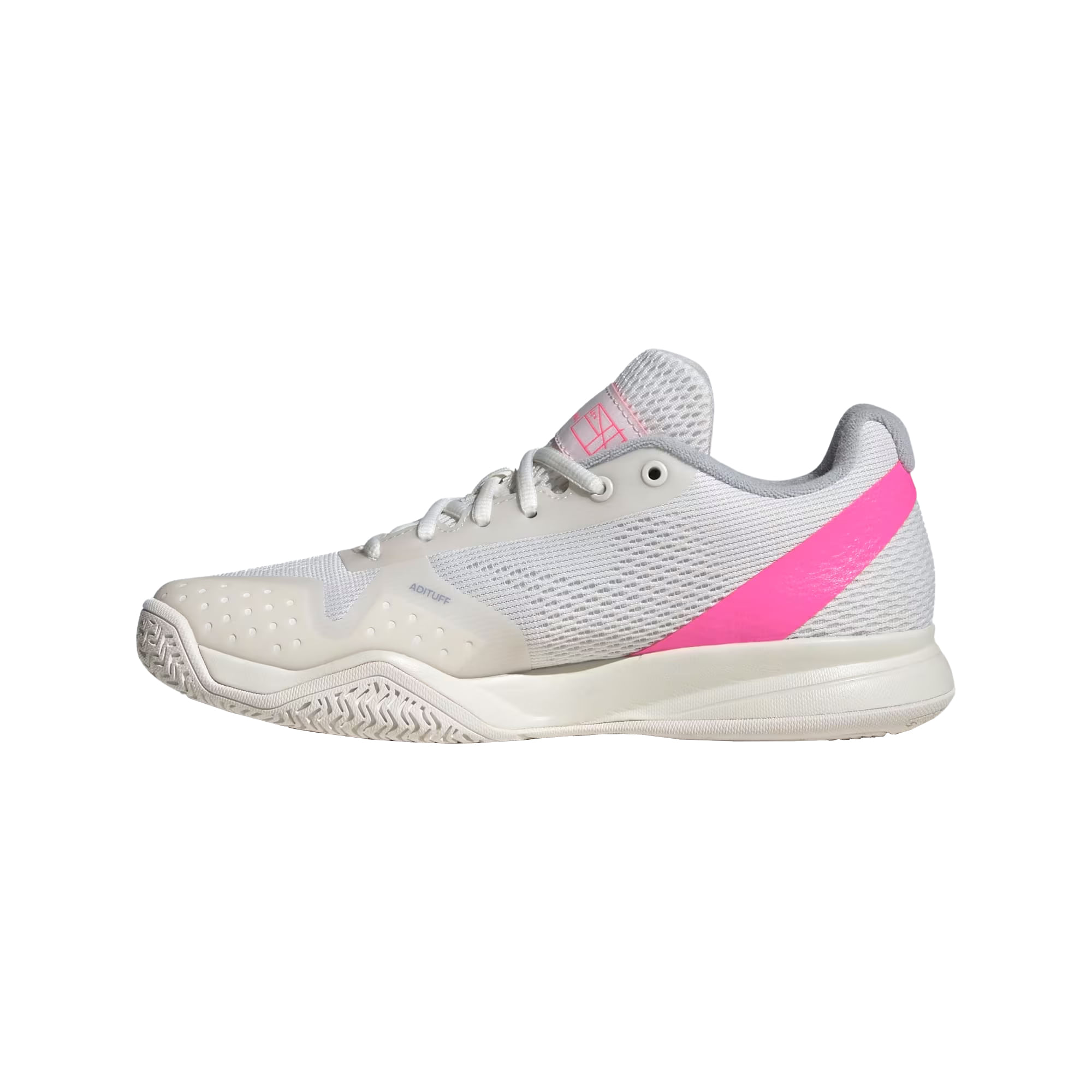 adidas-Courtflash-Pickleball-Shoes---Women-s-Core-White---Zero-Metallic---Lucid-Pink