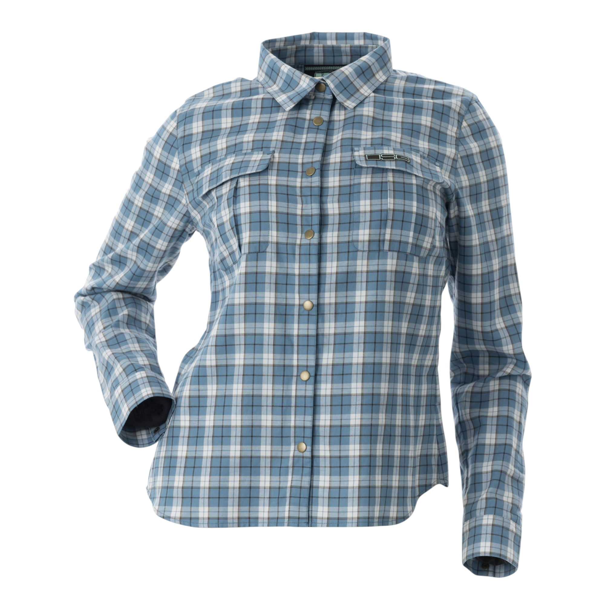 DSG-Outerwear-Plaid-Button-Down-Shirt---Women-s-Steel-Blue-Plaid