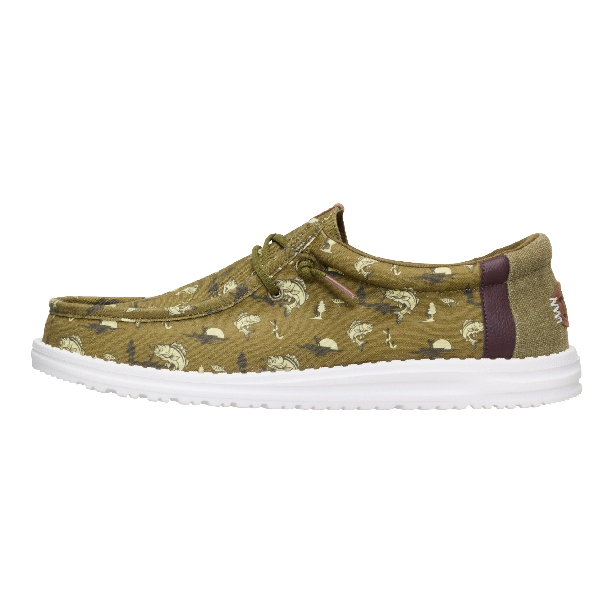 Hey-Dude-Wally-Bass-Shoe---Men-s-Burnt-Olive---Dark-Olive