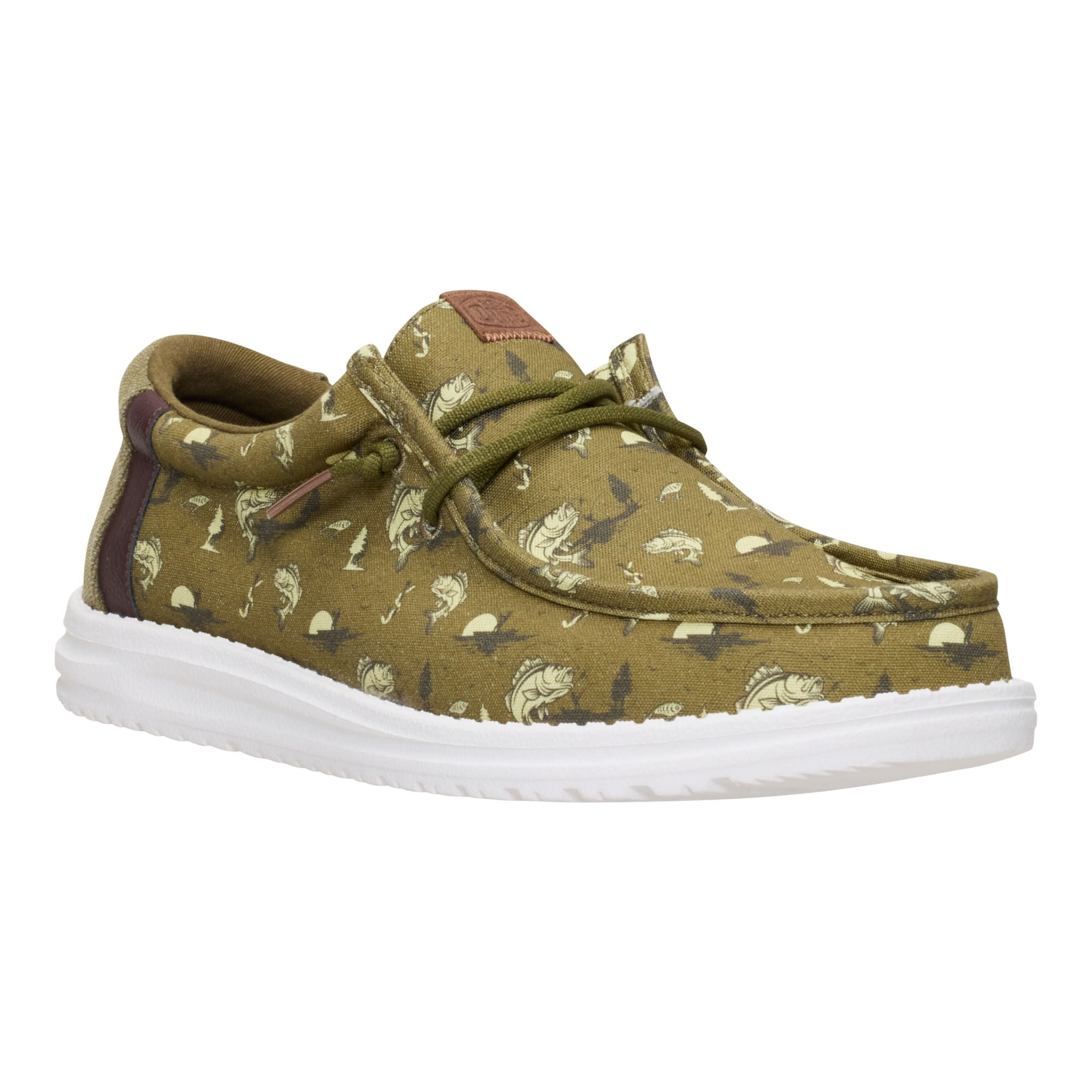 Hey-Dude-Wally-Bass-Shoe---Men-s-Burnt-Olive---Dark-Olive