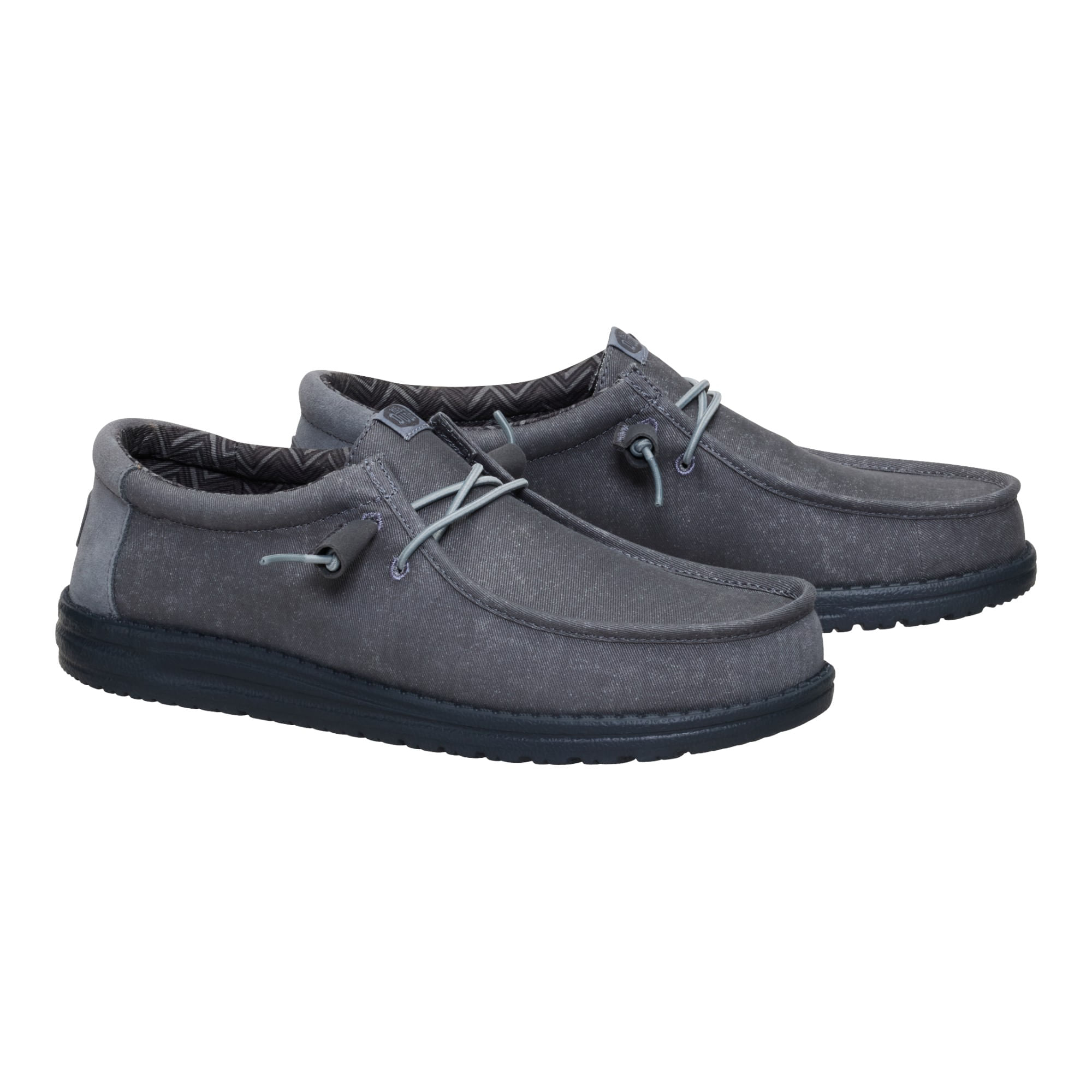 Hey-Dude-Wally-Stretch-Canvas-Block-Shoe---Men-s-Granite-Grey---Multi