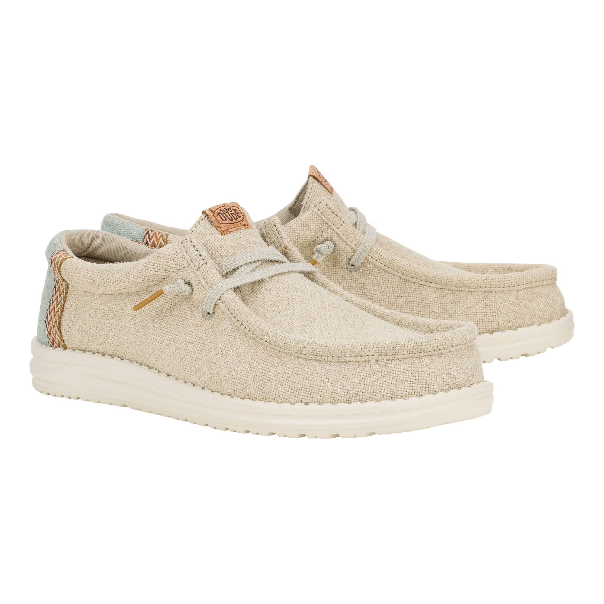 Hey-Dude-Wally-Jute-Shoe---Men-s-Stone-Grey---Iceberg-Green
