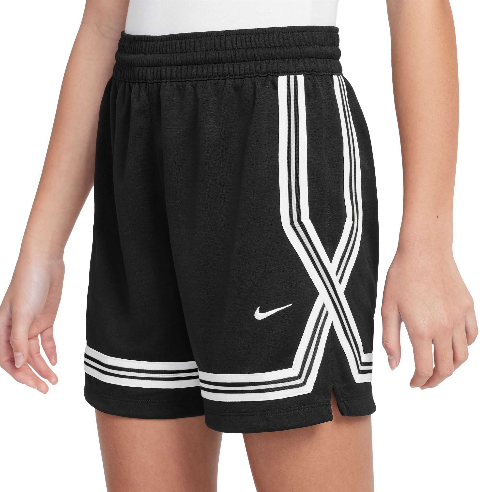 Nike-Dri-FIT-Crossover-5--Short---Youth-Black---Black---White