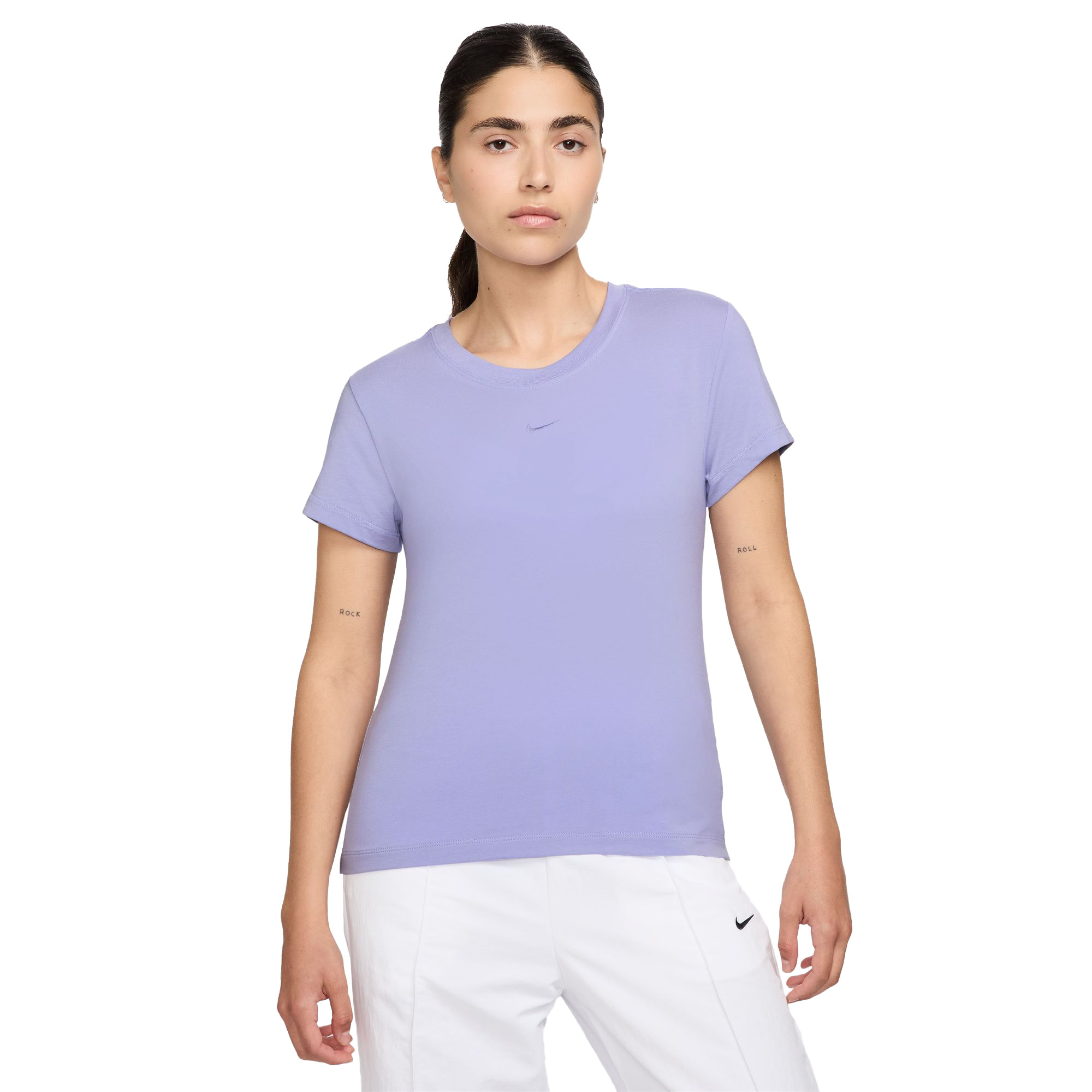 Nike-Sportswear-Chill-Knit-T-Shirt---Women-s-Lilac-Ice