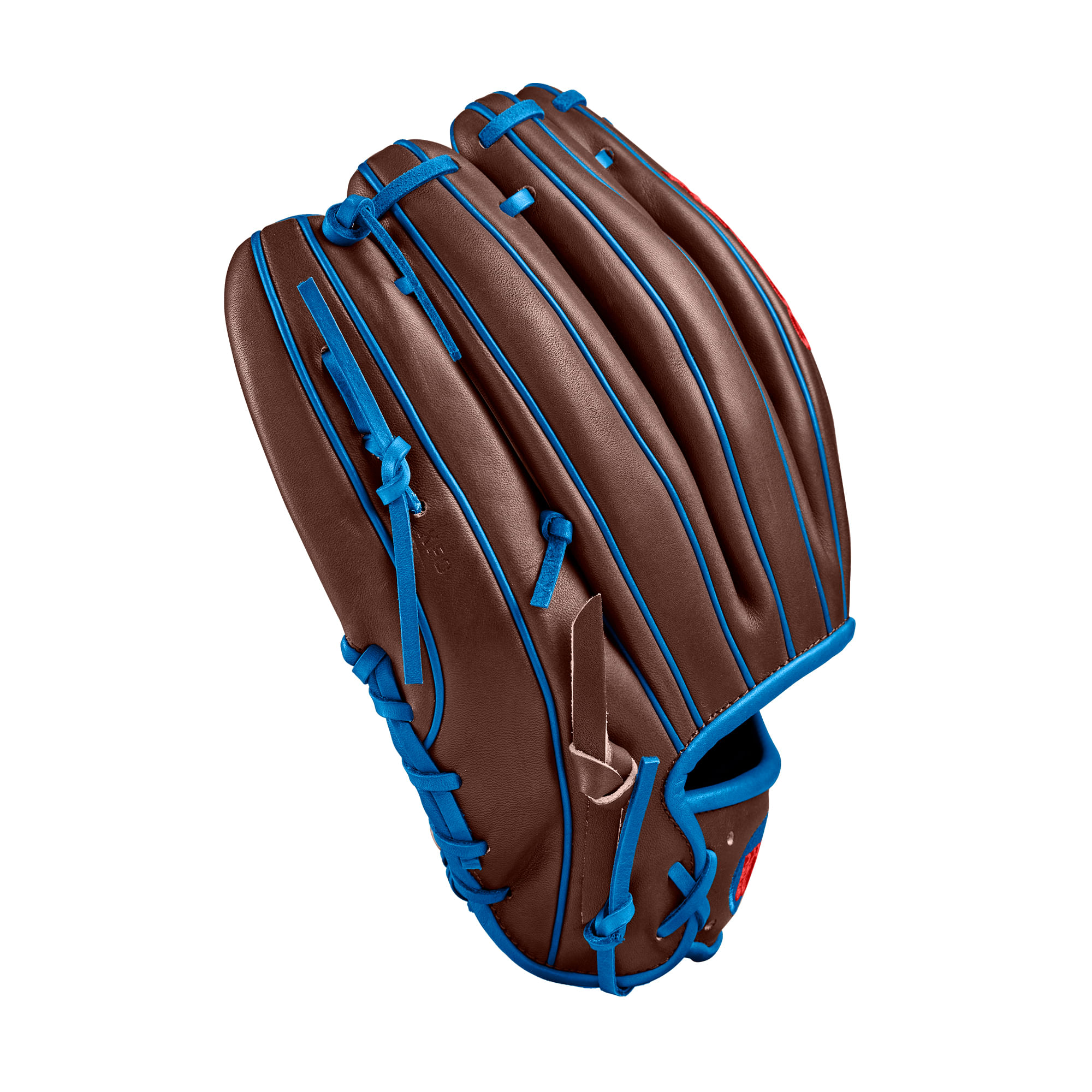 Wilson-A2000-Dansby-Swanson-11.75--Baseball-Glove---Spring-2025-Dark-Brown---Royal-Blue---Red