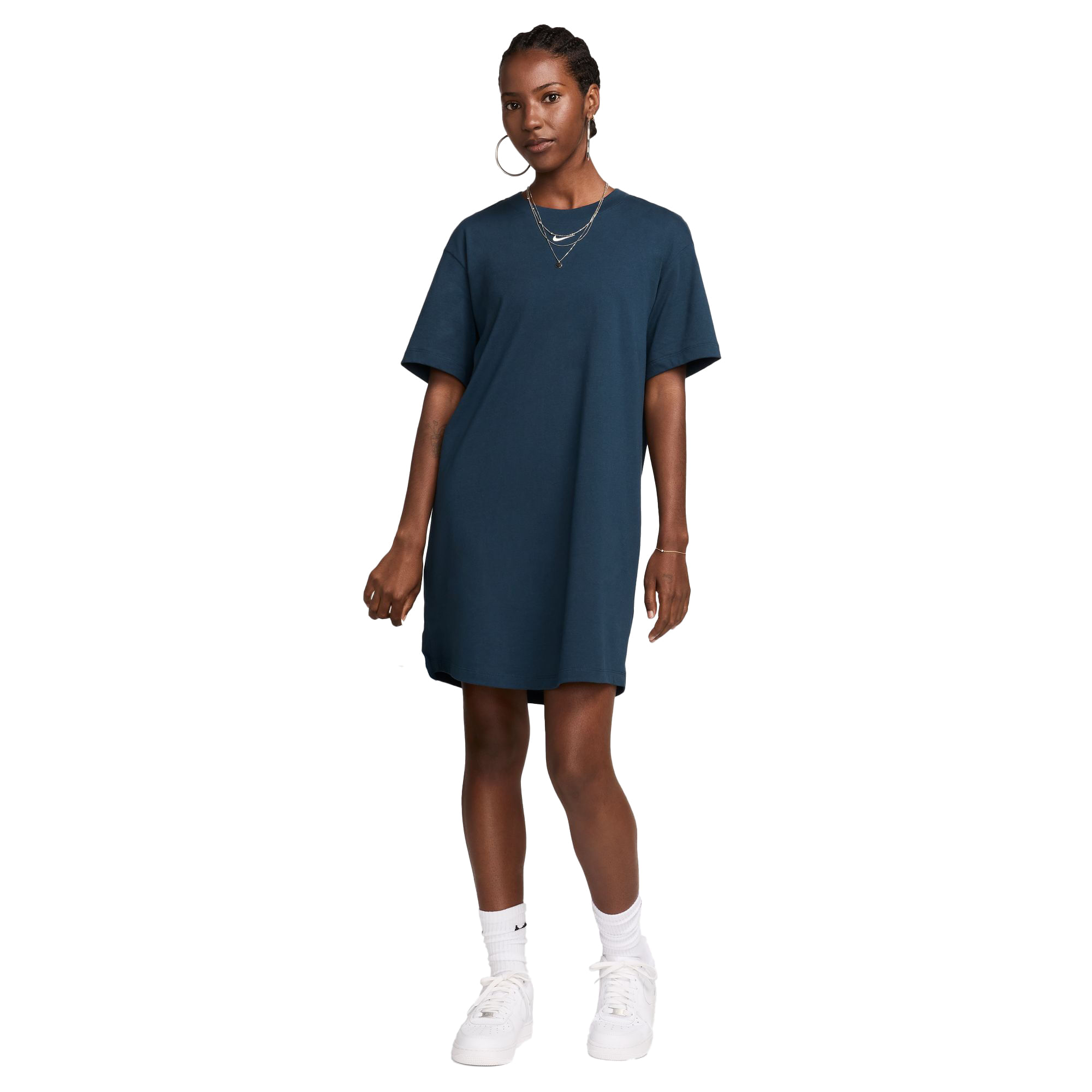 NIKE W CLLCTN TSHRT DRESS SAIL/LTOWBR 国内発送 NIKE AS W NSW CLLCTN TSHRT DRESS VELVET BROWN/SAIL（ナイキ