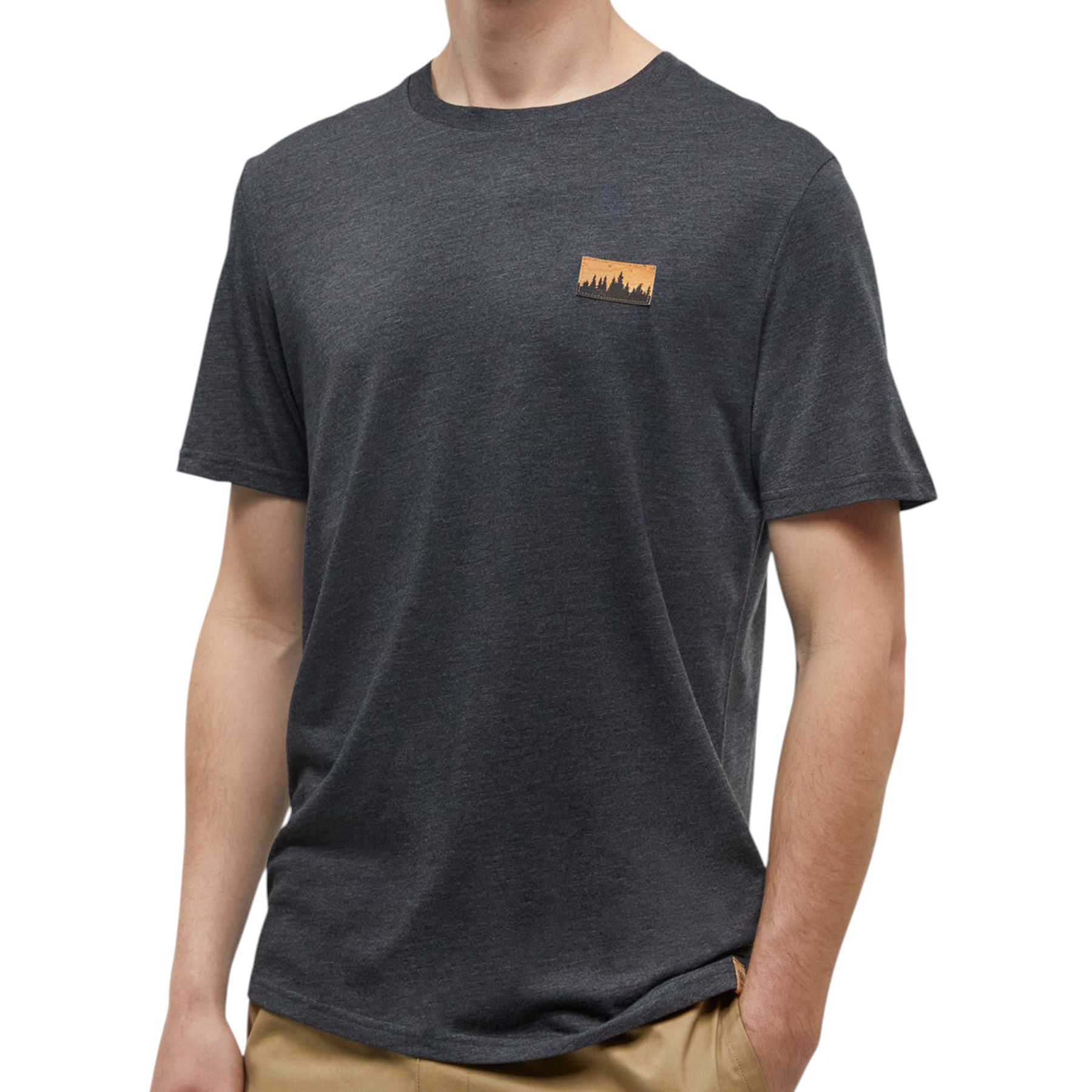 Tentree-Juniper-Cork-Patch-T-Shirt---Men-s-Meteorite-Black-Heather-Cork-Patch