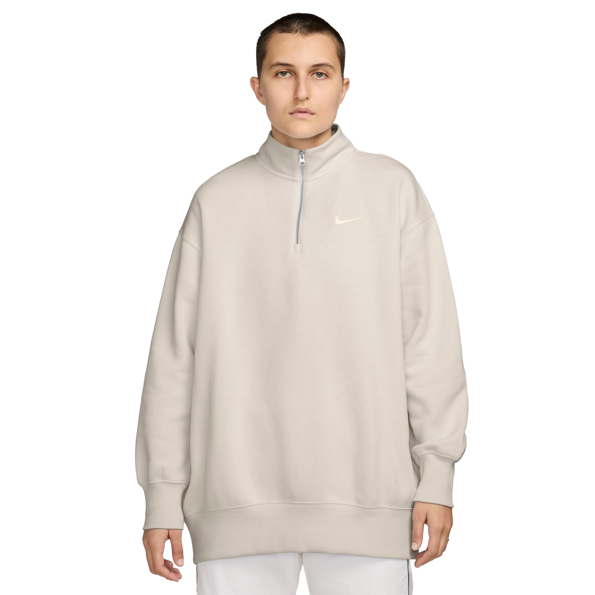 Zip Sweatshirt Nike Beige Half Zip Nike Sportswear Phoenix Fleece