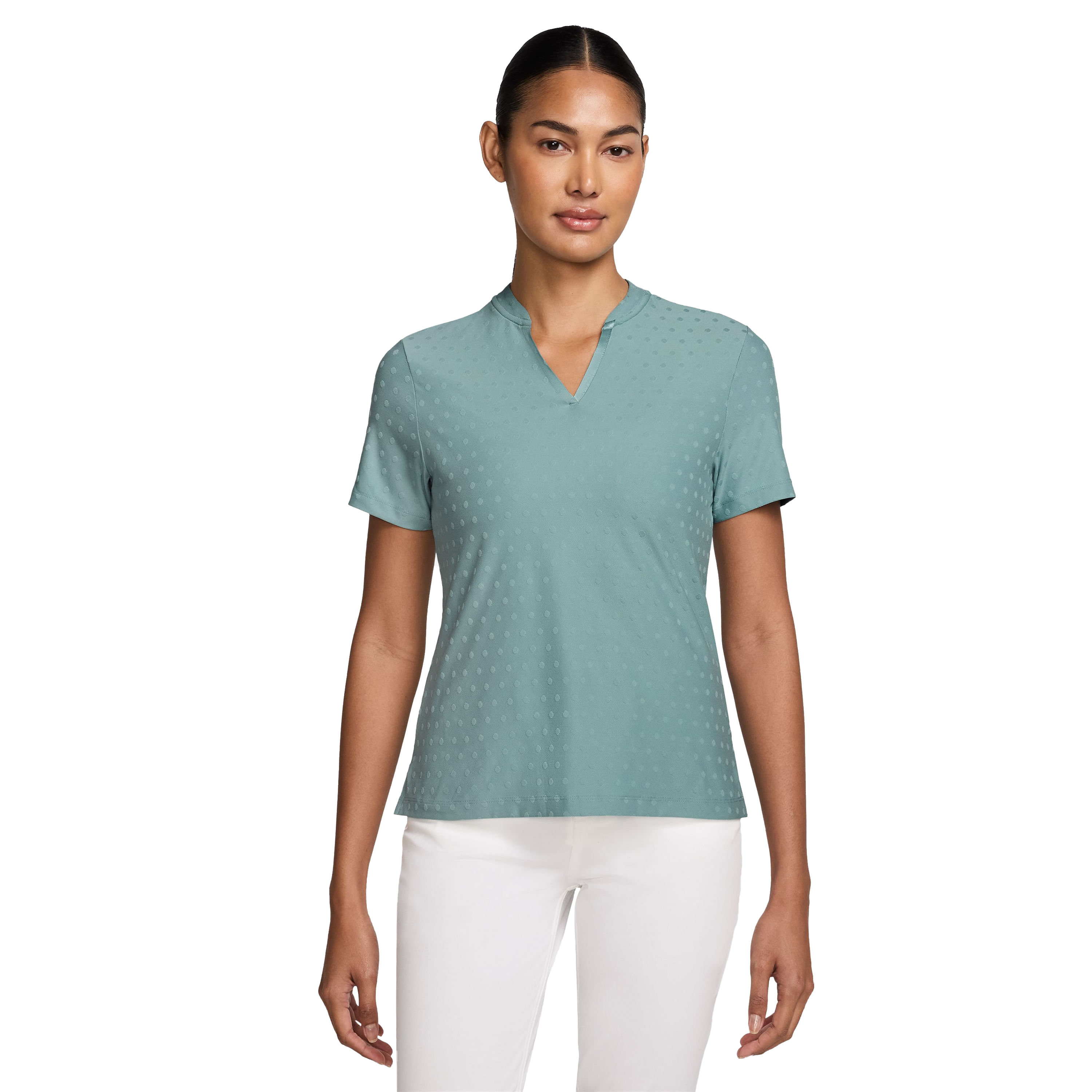 Nike-Tour-Dri-FIT-Short-Sleeve-Blade-Golf-Polo---Women-s-Cannon---White