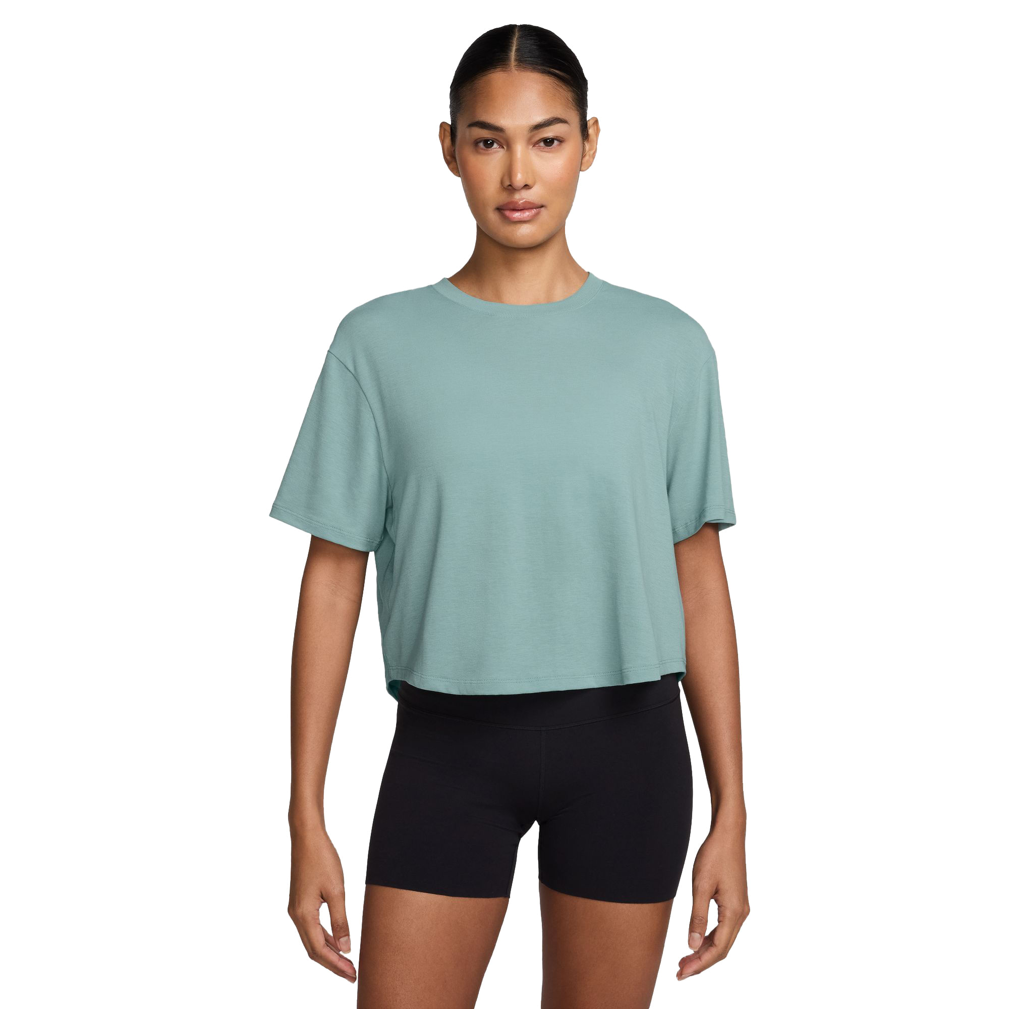 Nike-One-Relaxed-Dri-FIT-Cropped-Short-Sleeved-Top---Women-s-Cannon
