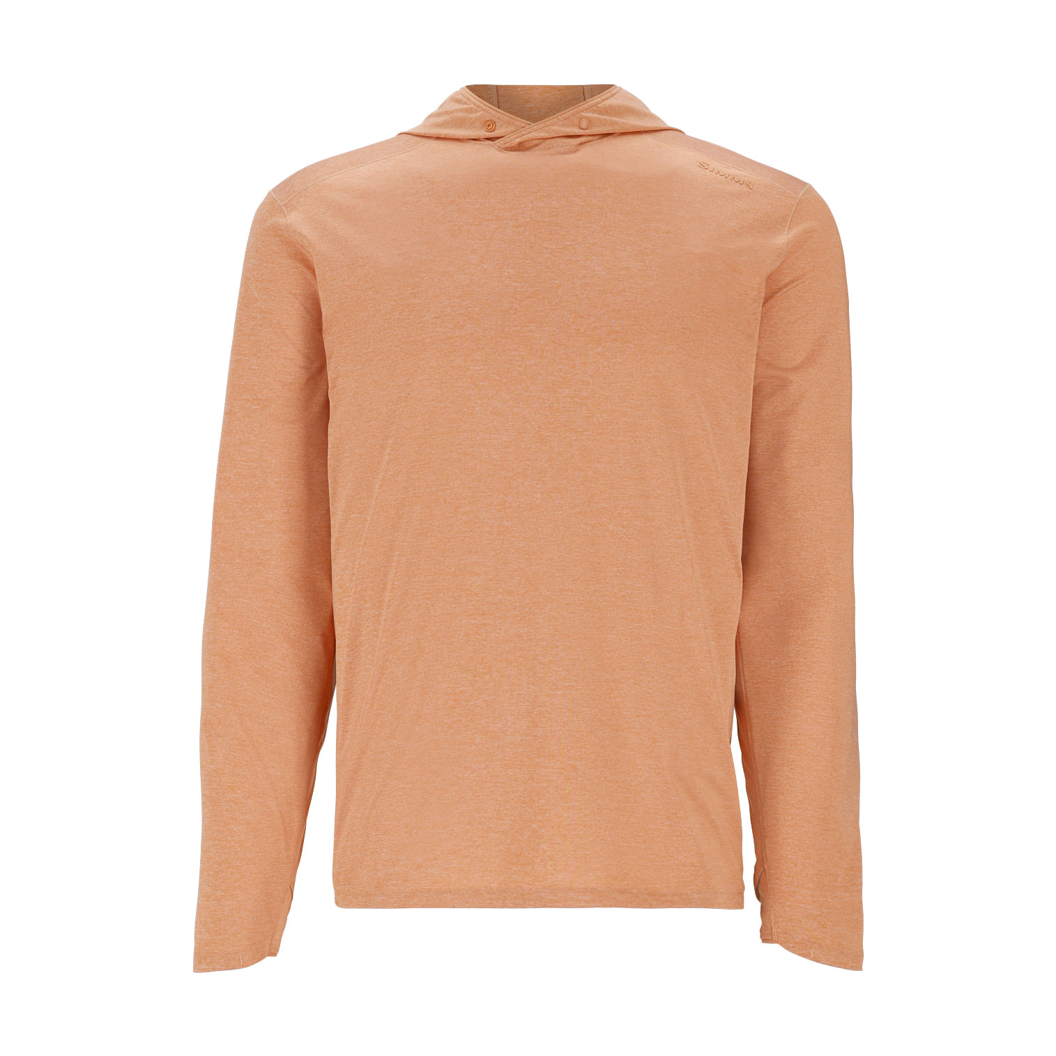 Simms-Solarflex-Hooded-Pullover---Men-s-Orange-Maple-Heather