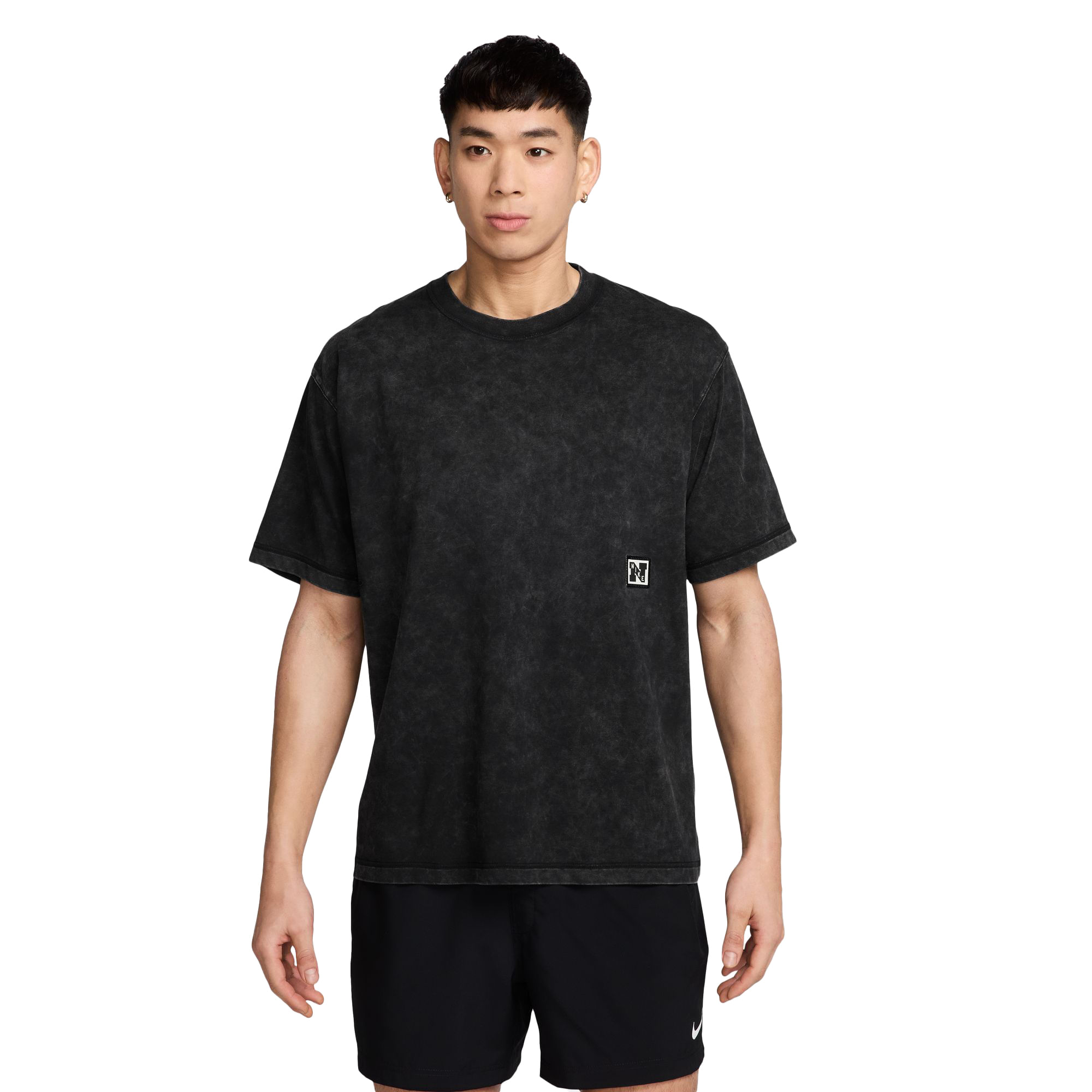 Nike-Dri-FIT-Heritage-Wash-Short-Sleeve-Top---Men-s-Black---Black