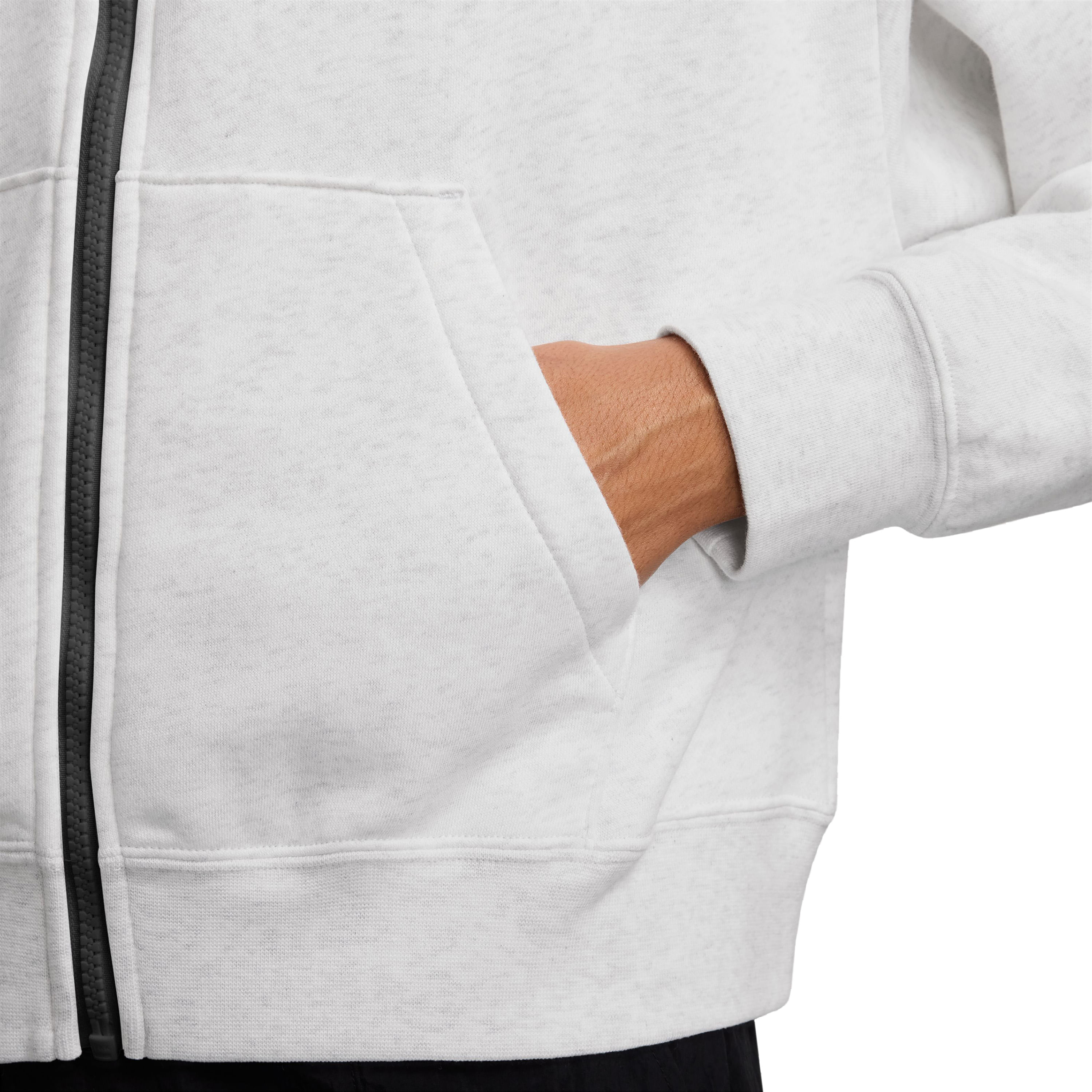 Nike-NSW-Club-Fleece-Loose-Track-Jacket---Women-s-Birch-Heather---Black