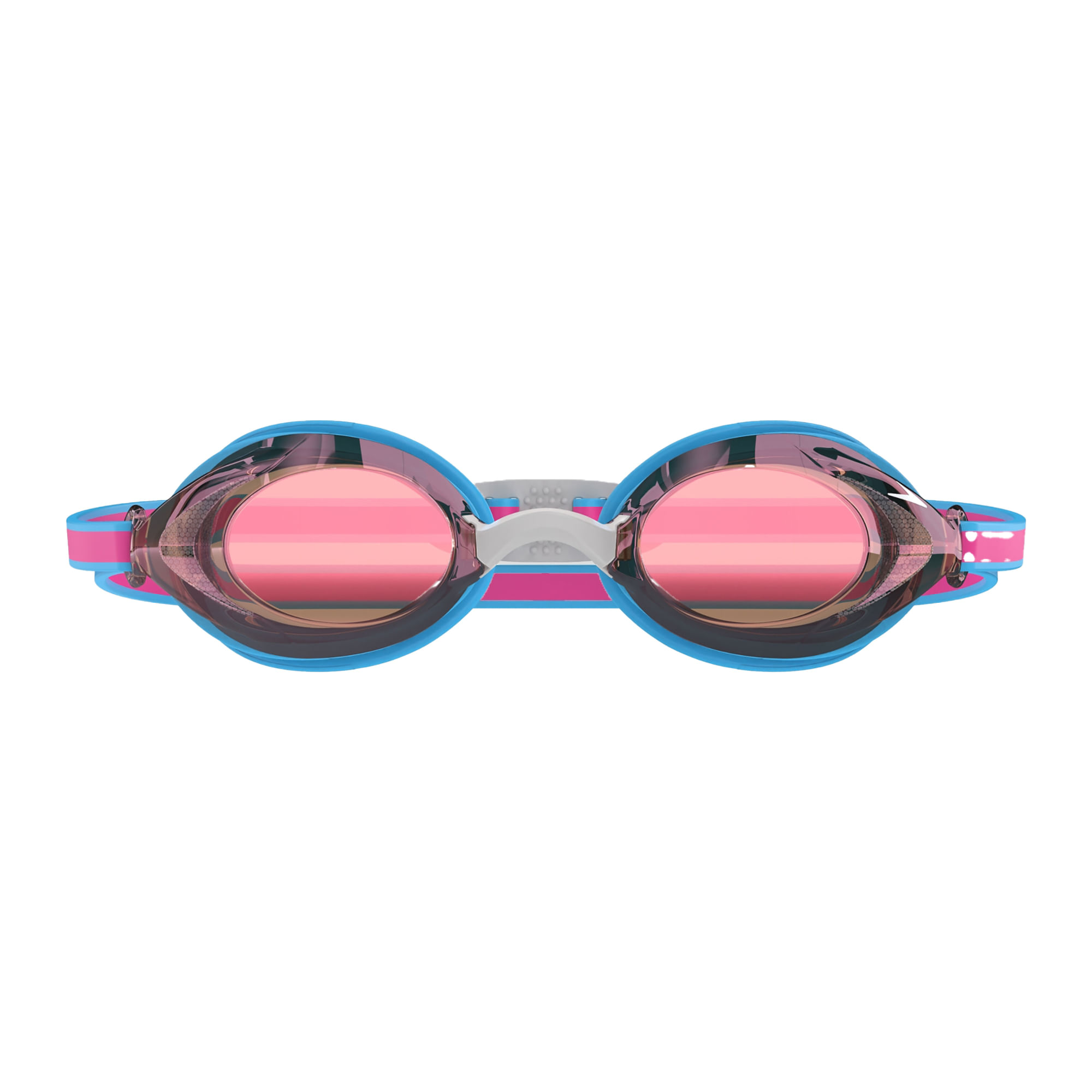 Speedo-Jr.-Mirrored-Vanquisher-3.0---Kids--Picton-Blue---Vermillion---Gold-Mirror