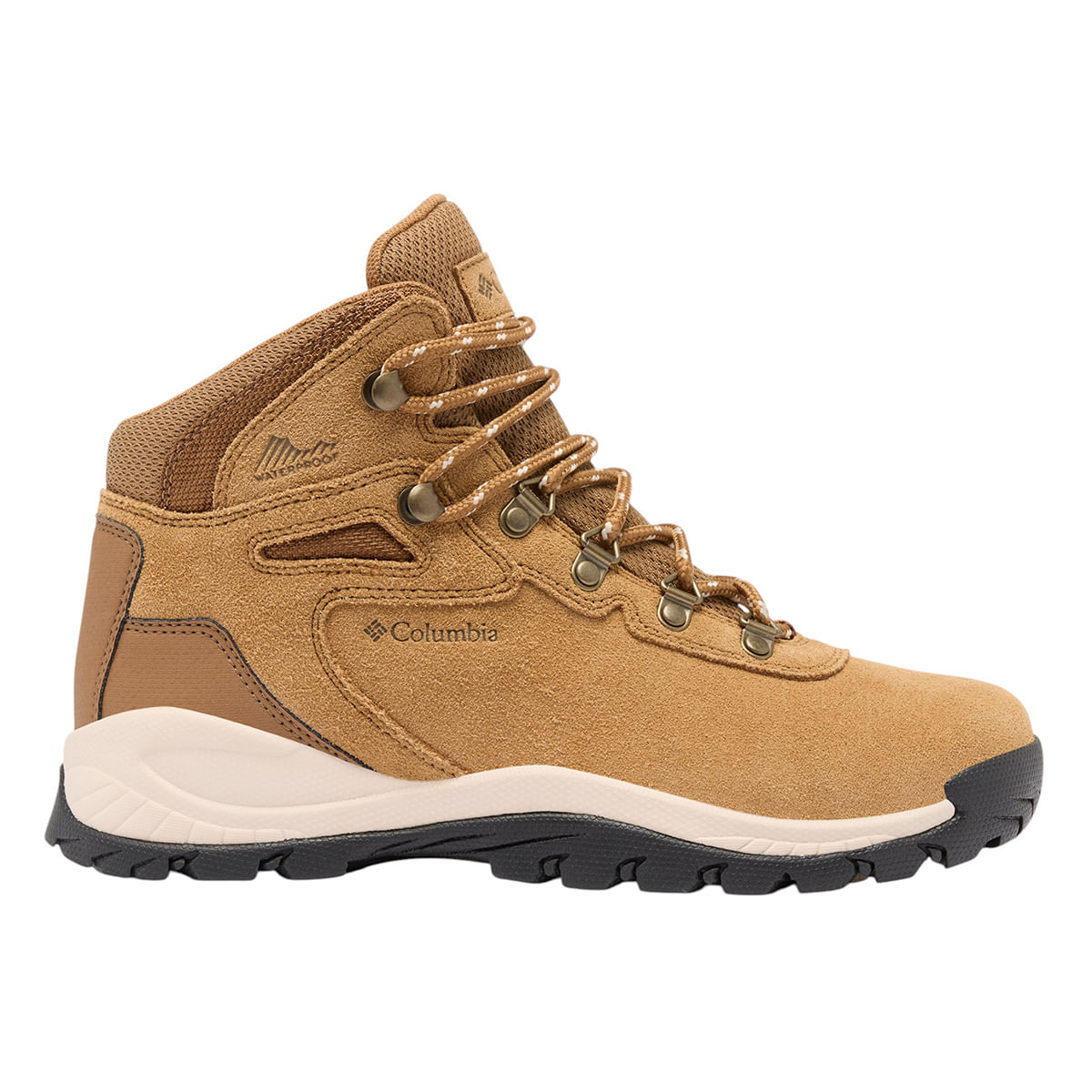 Columbia-Newton-Ridge-Plus-Waterproof-Amped-Hiking-Boot---Women-s-Elk---Dark-Stone