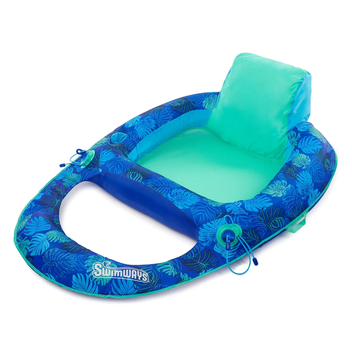 SwimWays-Elite-Spring-Float-Recliner-Blue