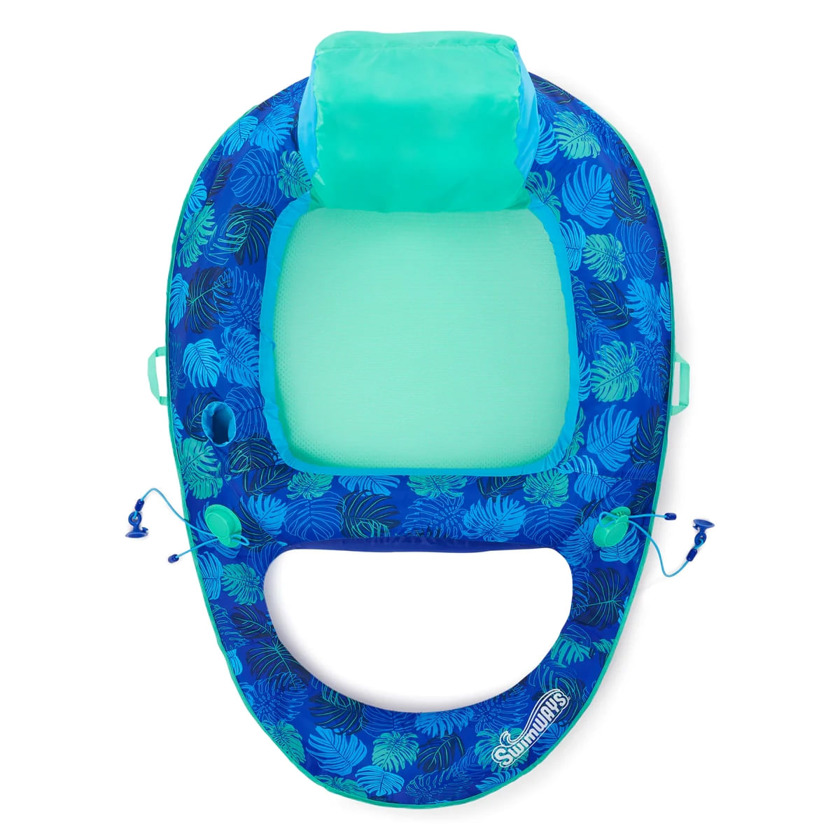 SwimWays-Elite-Spring-Float-Recliner-Blue