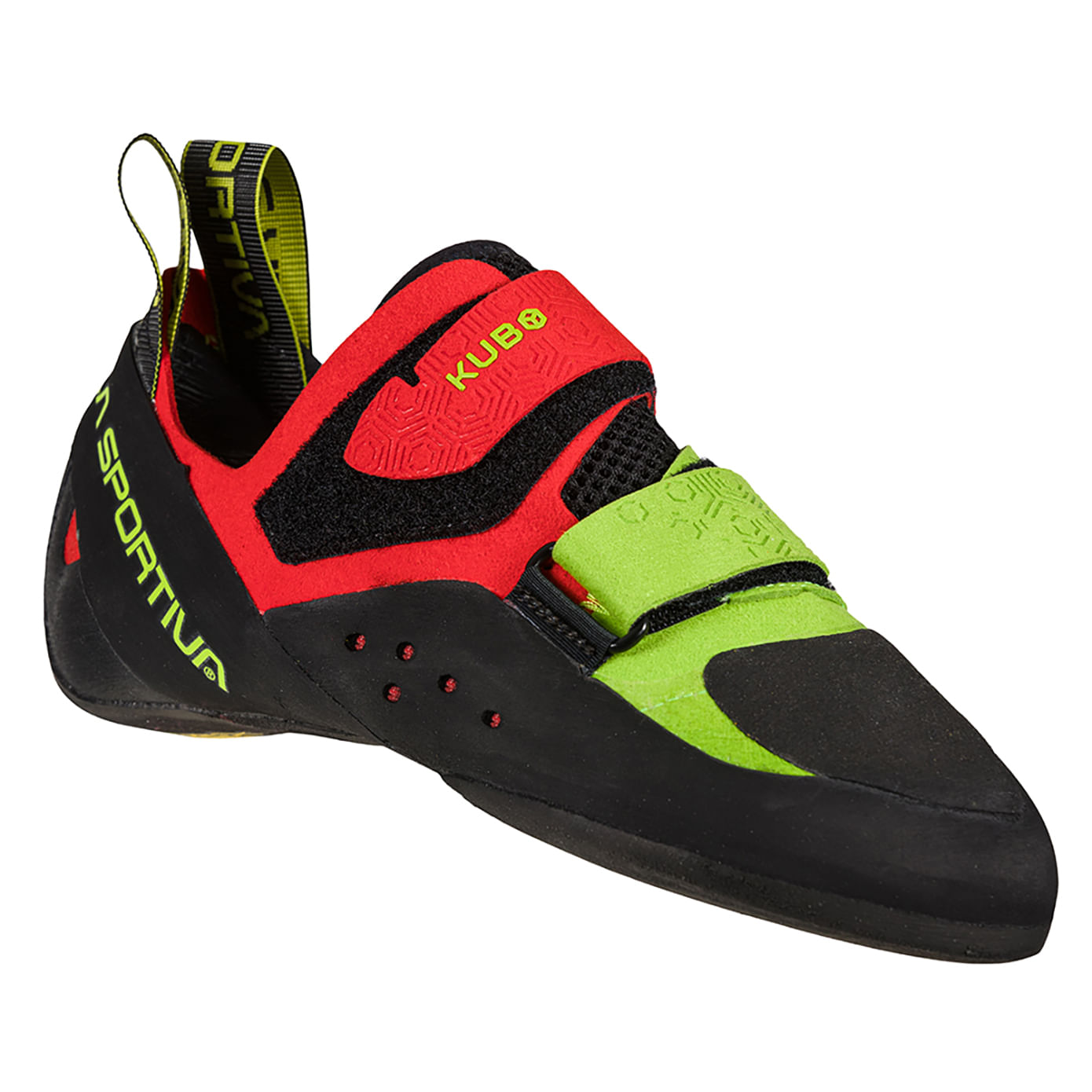 La-Sportiva-Kubo-Climbing-Shoes---Men-s-Goji---Neon