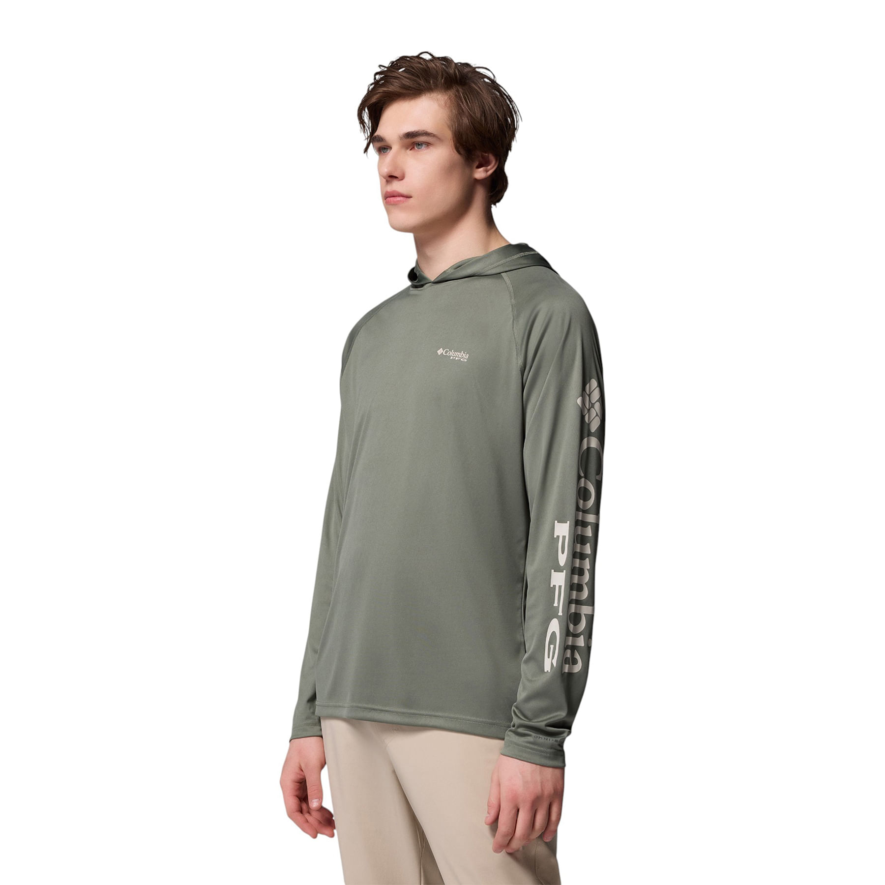 Columbia-PFG-Terminal-Tackle-Hoodie---Men-s-Cypress---Dark-Stone-Logo