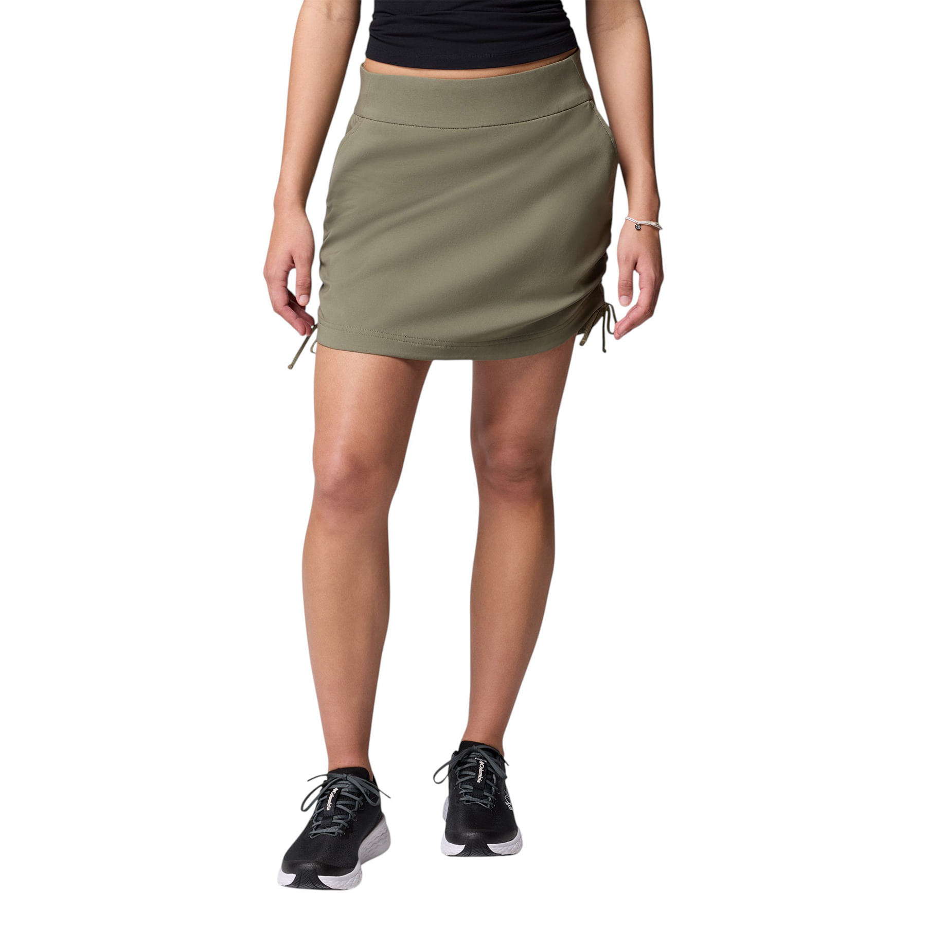Columbia-All-Seasons-Ruched-Skort---Women-s-Stone-Green