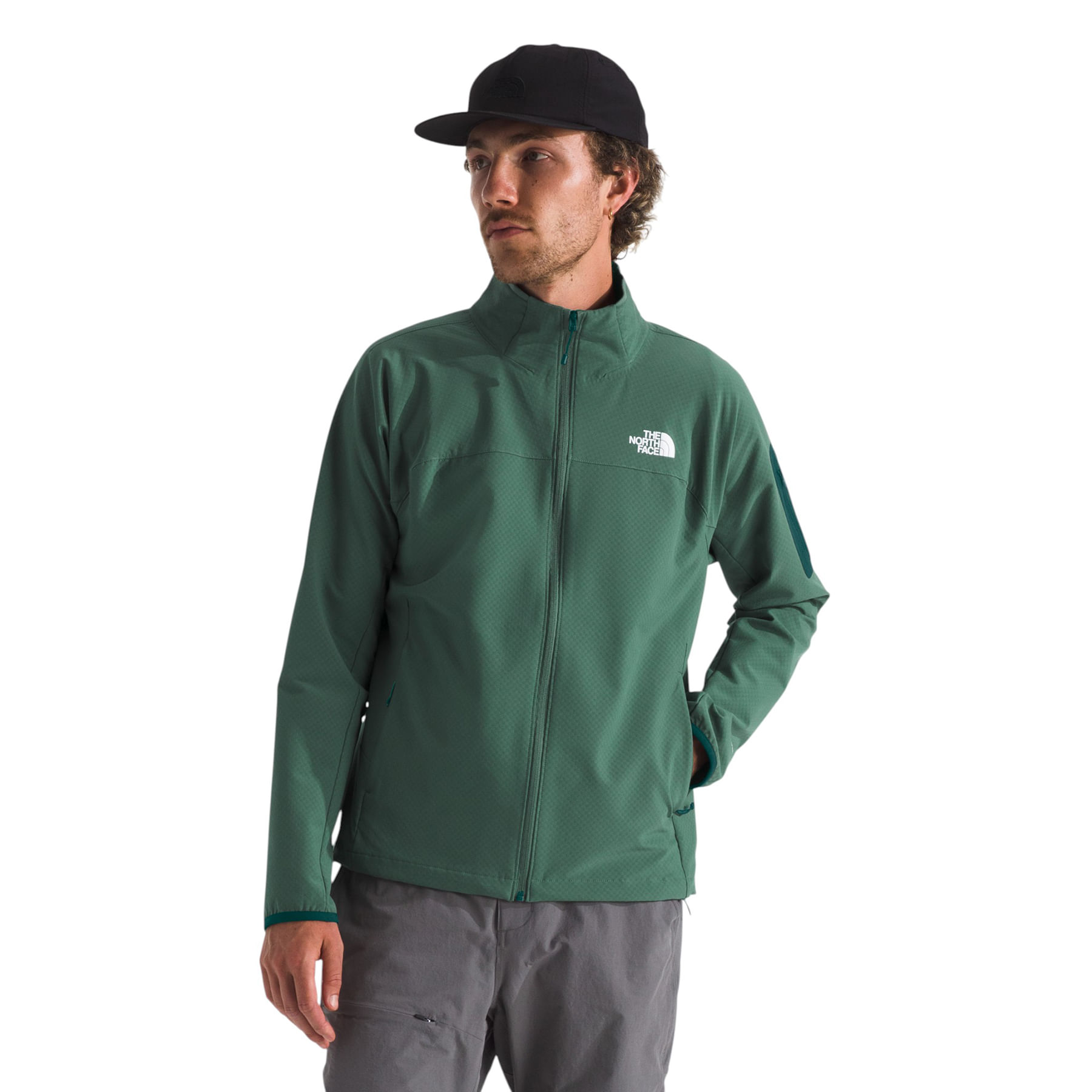 The-North-Face--Tek-Approach-Jacket---Men-s-Duck-Green