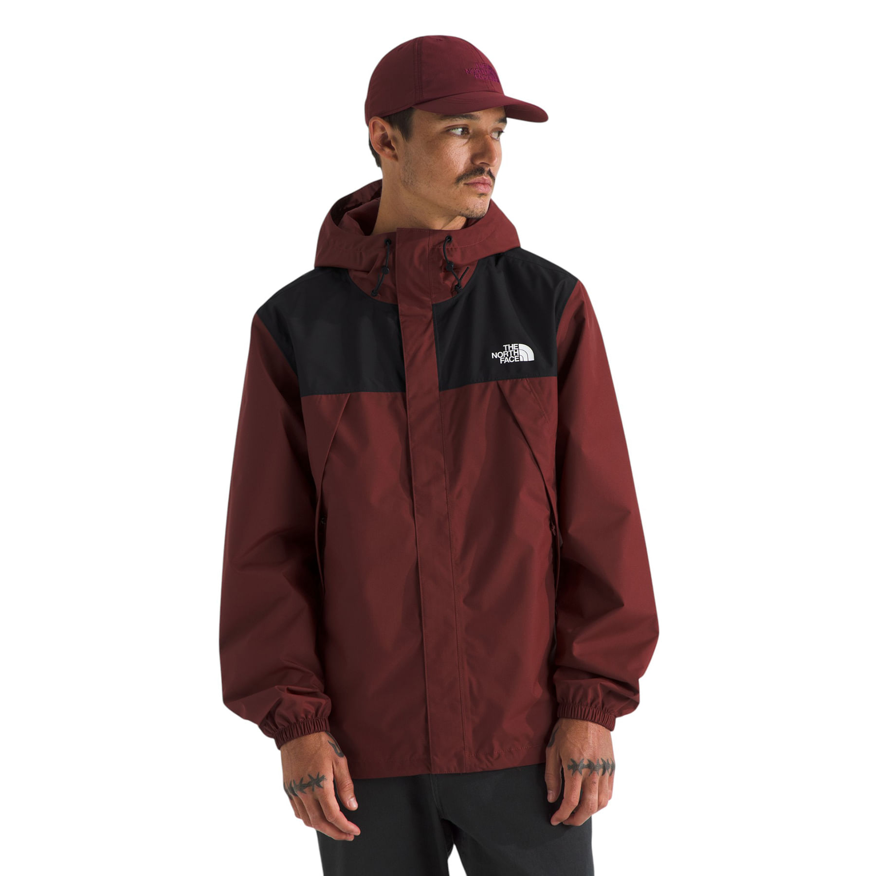 The-North-Face-Antora-Jacket---Men-s-Sumac---TNF-Black