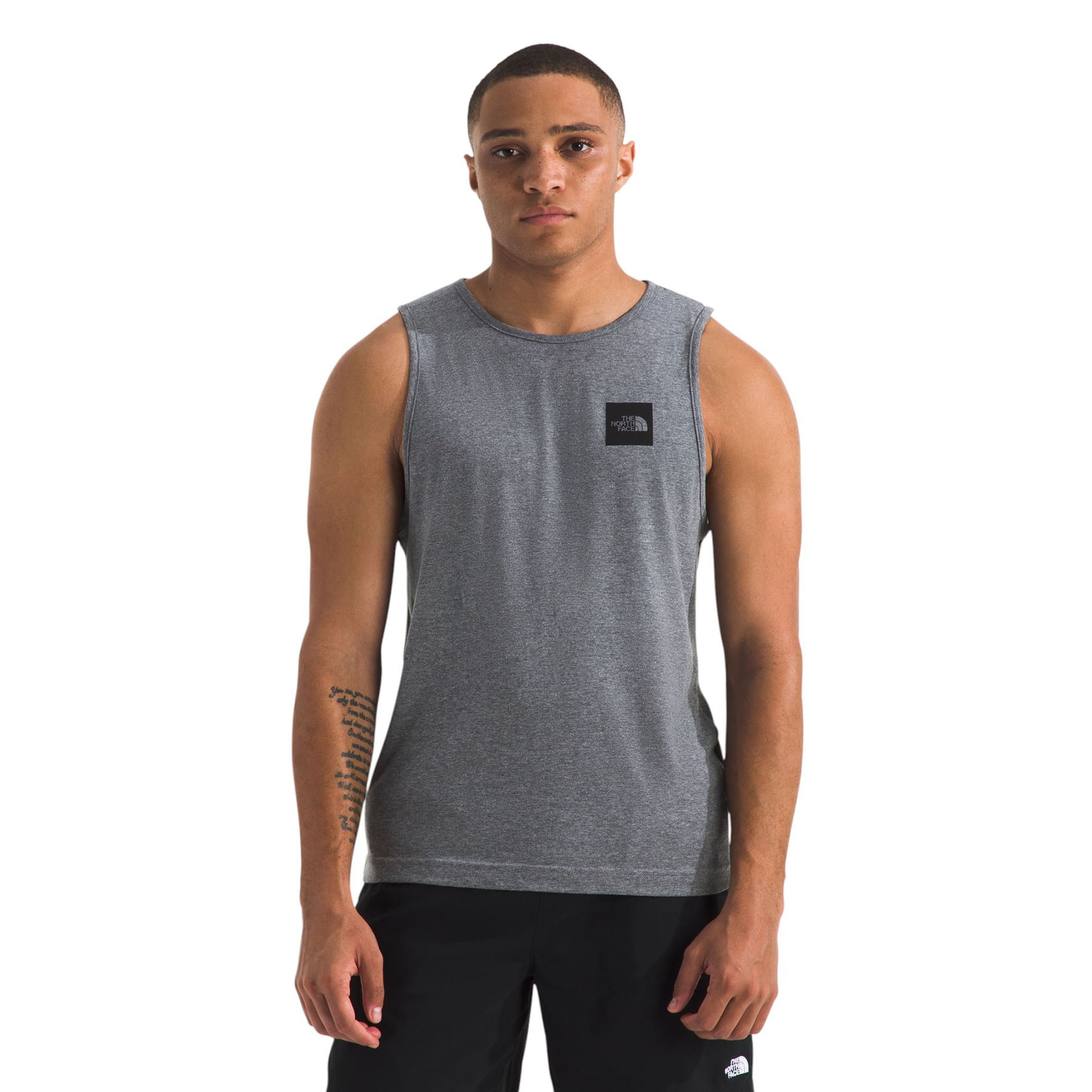 [The North Face] M’S BASK SLEEVELESS - GRAY The North Face Box Half Dome Tank -Men's - Als.com