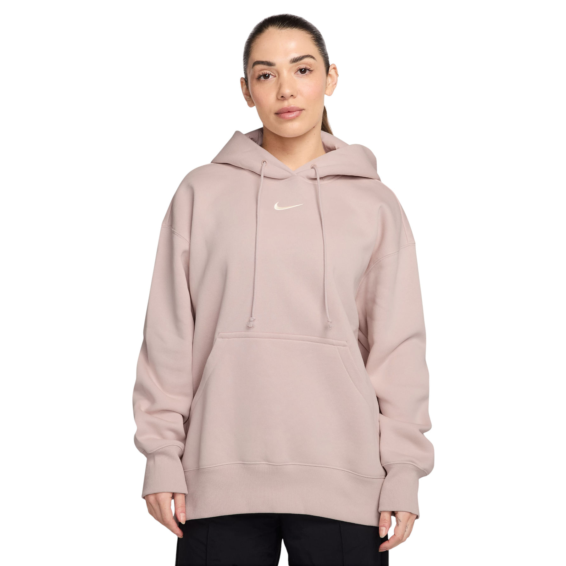 Nike-Sportswear-Phoenix-Fleece-Oversized-Pullover-Hoodie---Women-s-Silt-Red---Sail