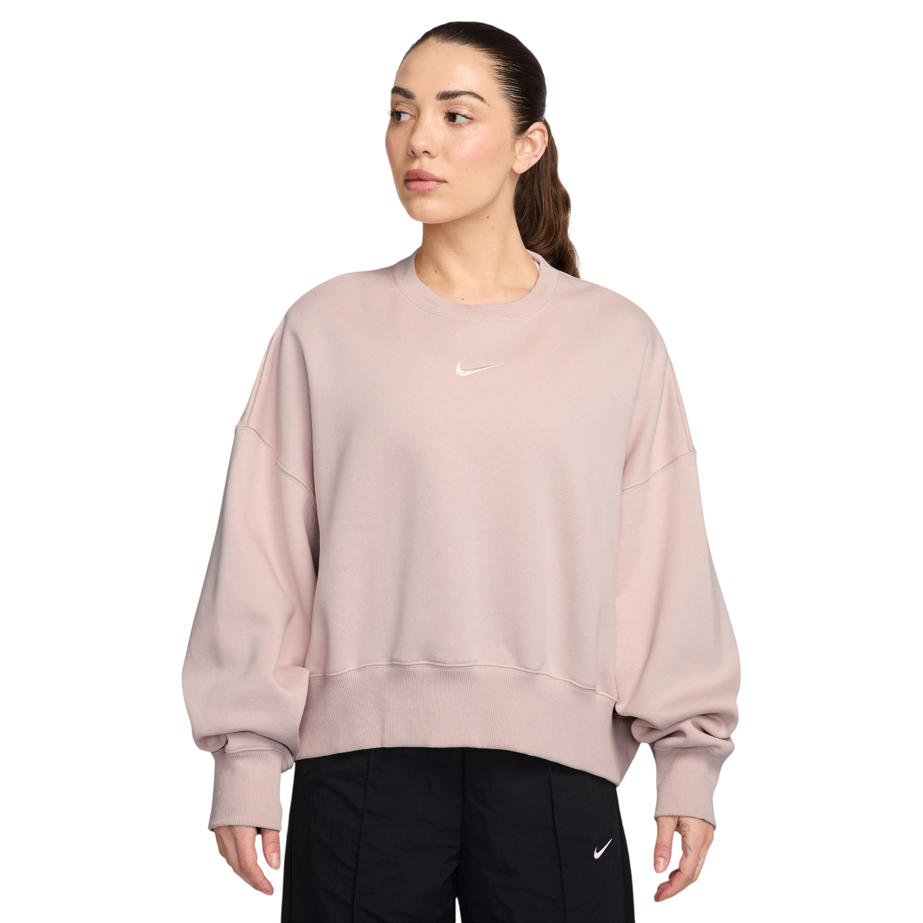 Nike-Sportswear-Phoenix-Fleece-Over-Oversized-Crewneck-Sweatshirt---Women-s-Silt-Red---Sail