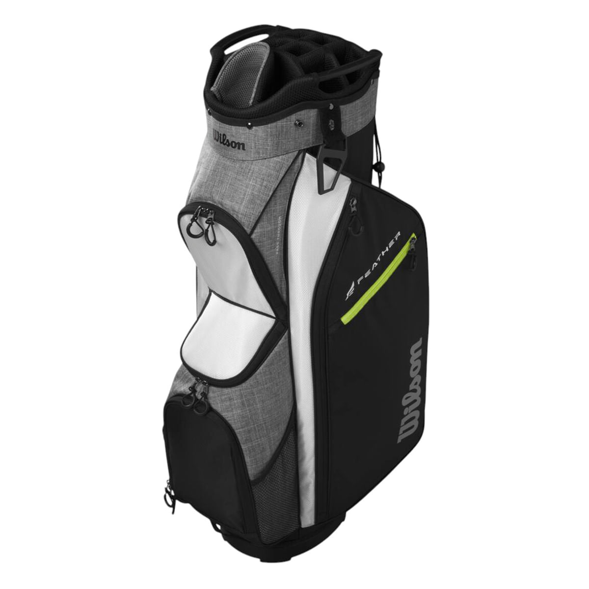 Wilson-Feather-Golf-Cart-Bag---2025-Black---Grey---White