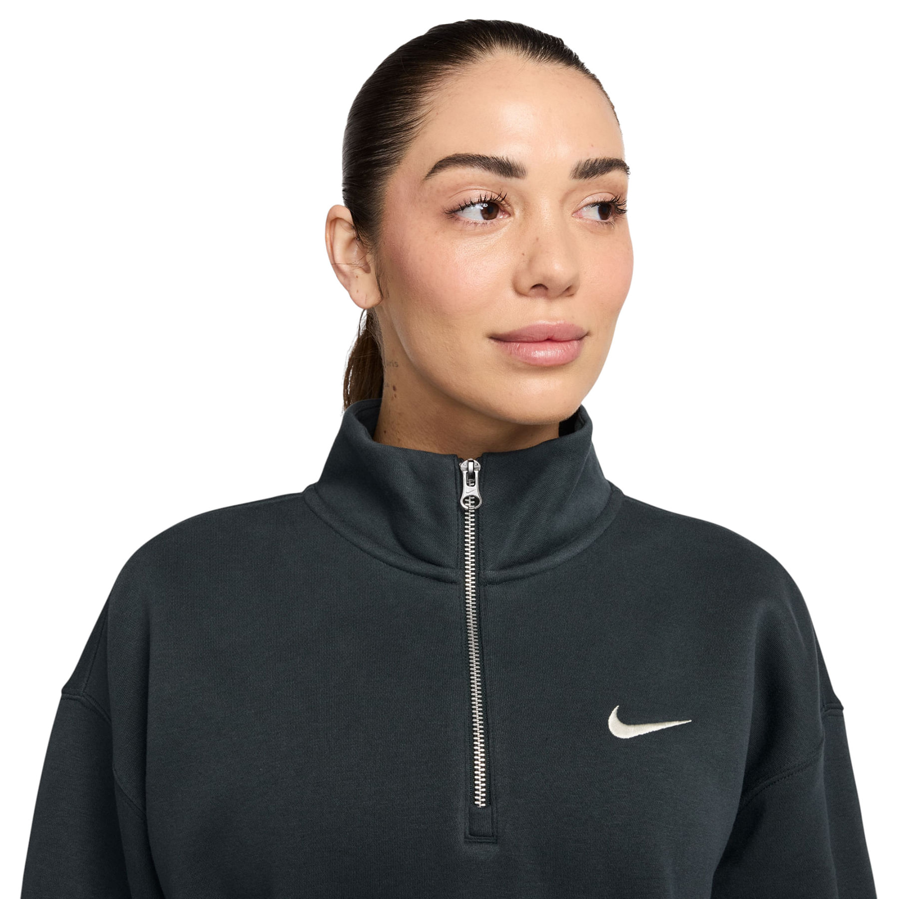 Nike-Sportswear-Phoenix-Fleece-Oversized-1-4-Zip---Women-s-Seaweed---Sail