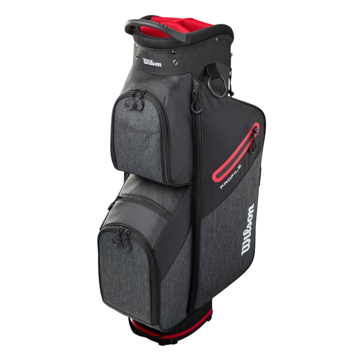 Wilson-Profile-Complete-Golf-Club-Cart-Bag-Set---Senior-Black---Red