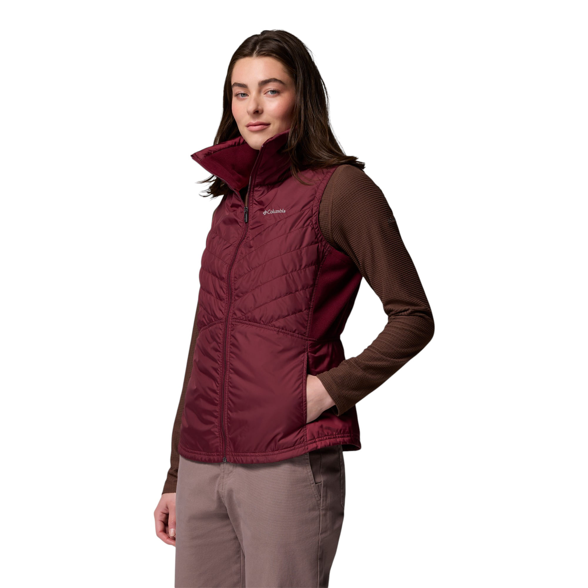 Chaleco Largo Columbia Mix It Around Para Mujer – Con Protección Solar UPF 40 Y Repelencia Omni-Shield | Prenda Ligera Para Exteriores