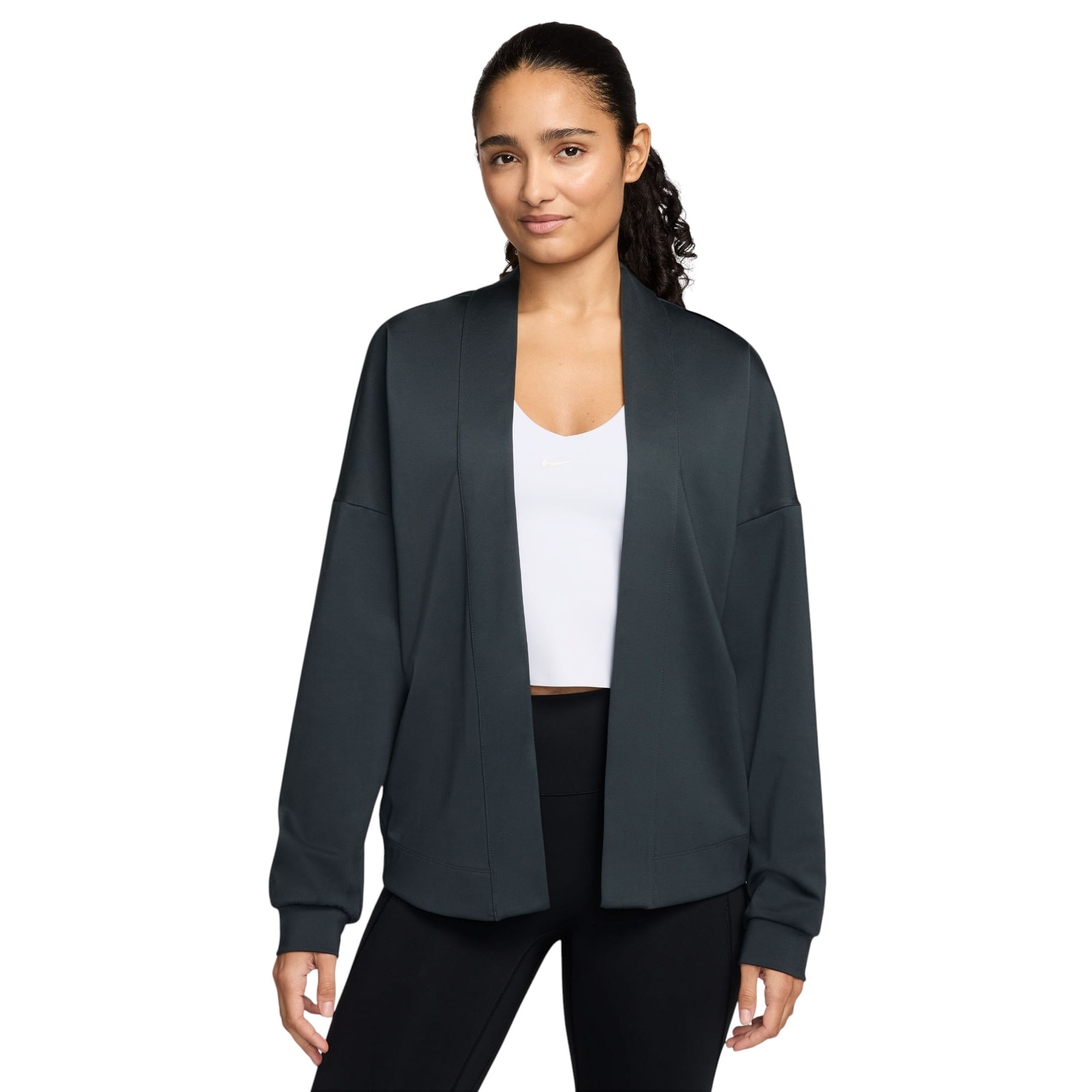 Nike-Zenvy-Dri-FIT-Long-Sleeve-Top-Layer---Women-s-Seaweed---White