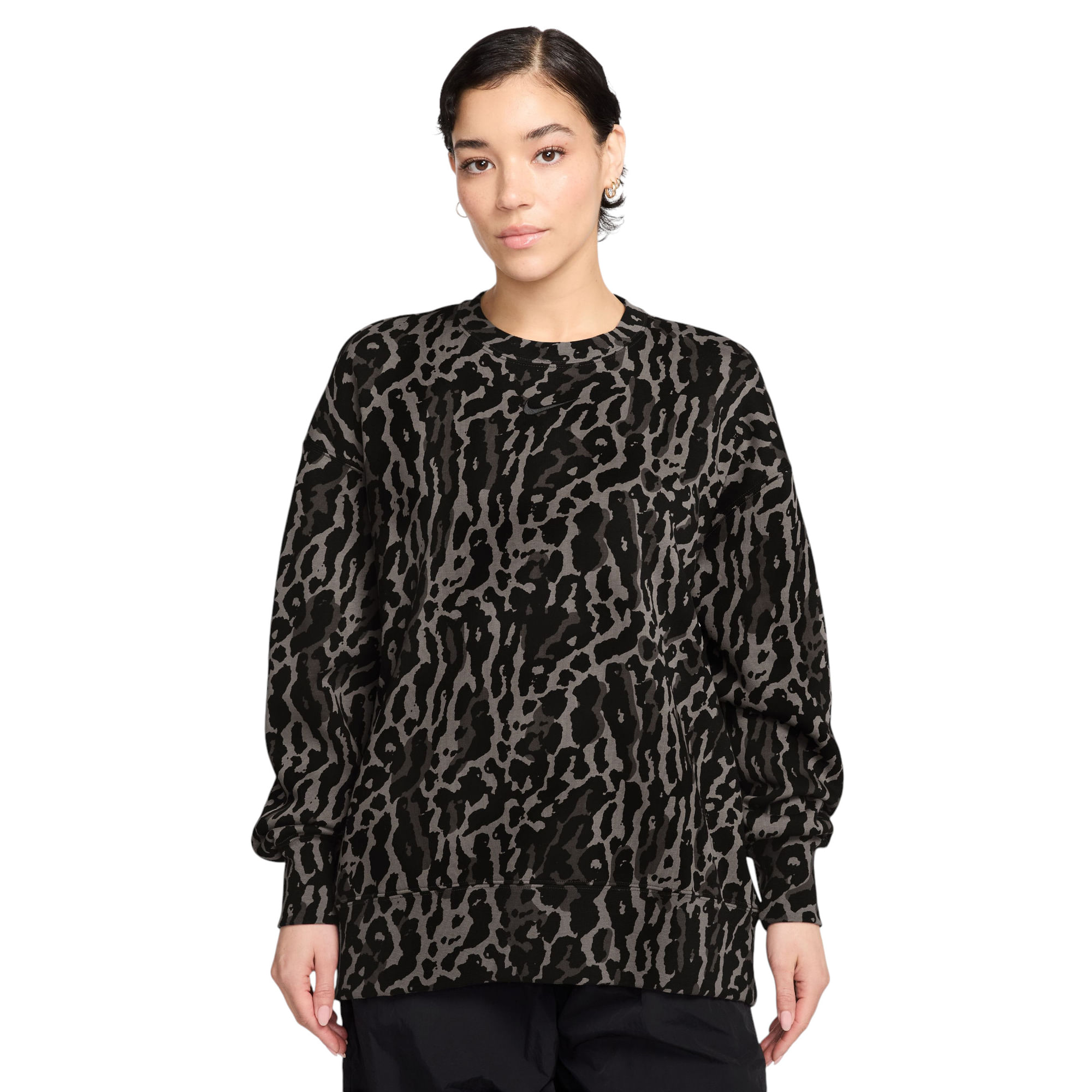 nike leopard print sweater