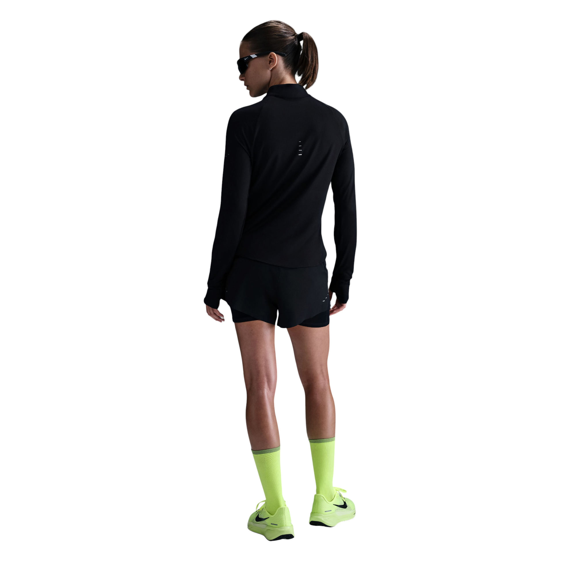 Nike-Swift-Dri-FIT-UV-1-4-Zip-Running-Top---Women-s-Black---Reflective-Silver