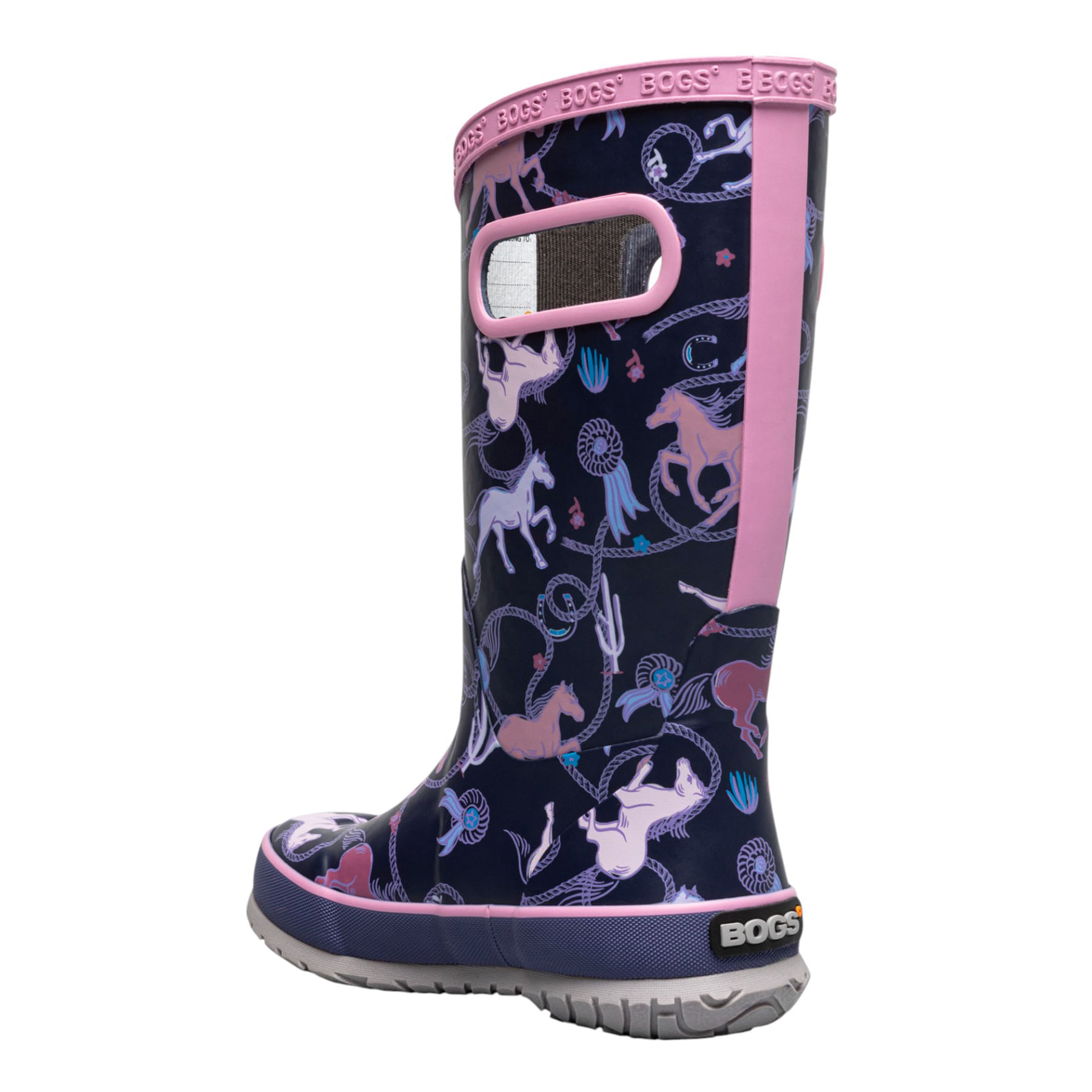 Bogs-Rodeo-Horses-Rainboot---Kids--Purple-Multi