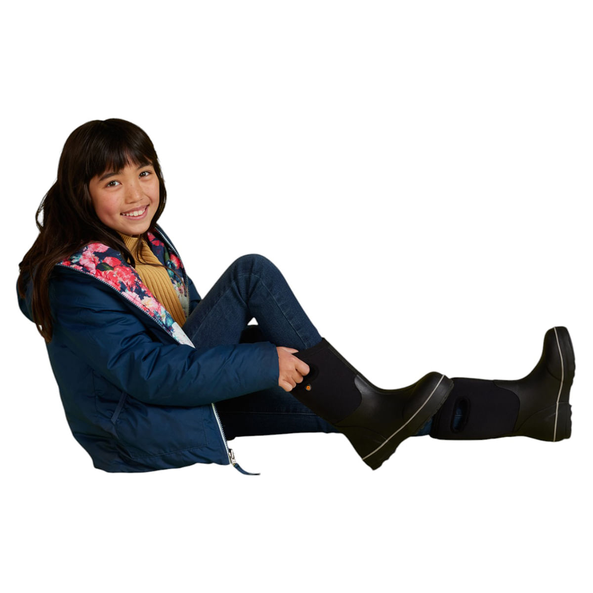 Bogs-Classic-II-Solid-3-Season-Boot---Kids--Black