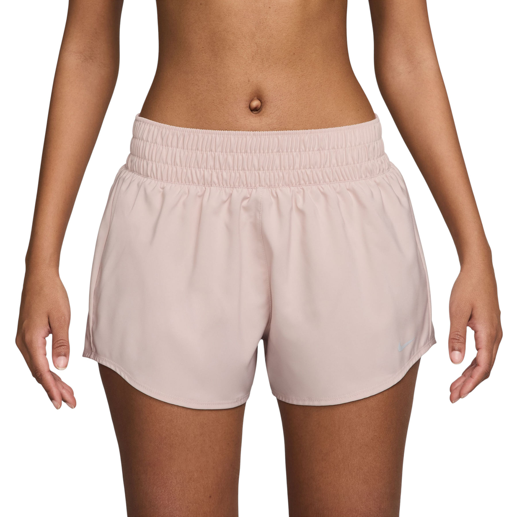 Nike-One-Dri-FIT-Mid-Rise-3--Brief-Lined-Shorts---Women-s-Silt-Red---Reflective-Silver
