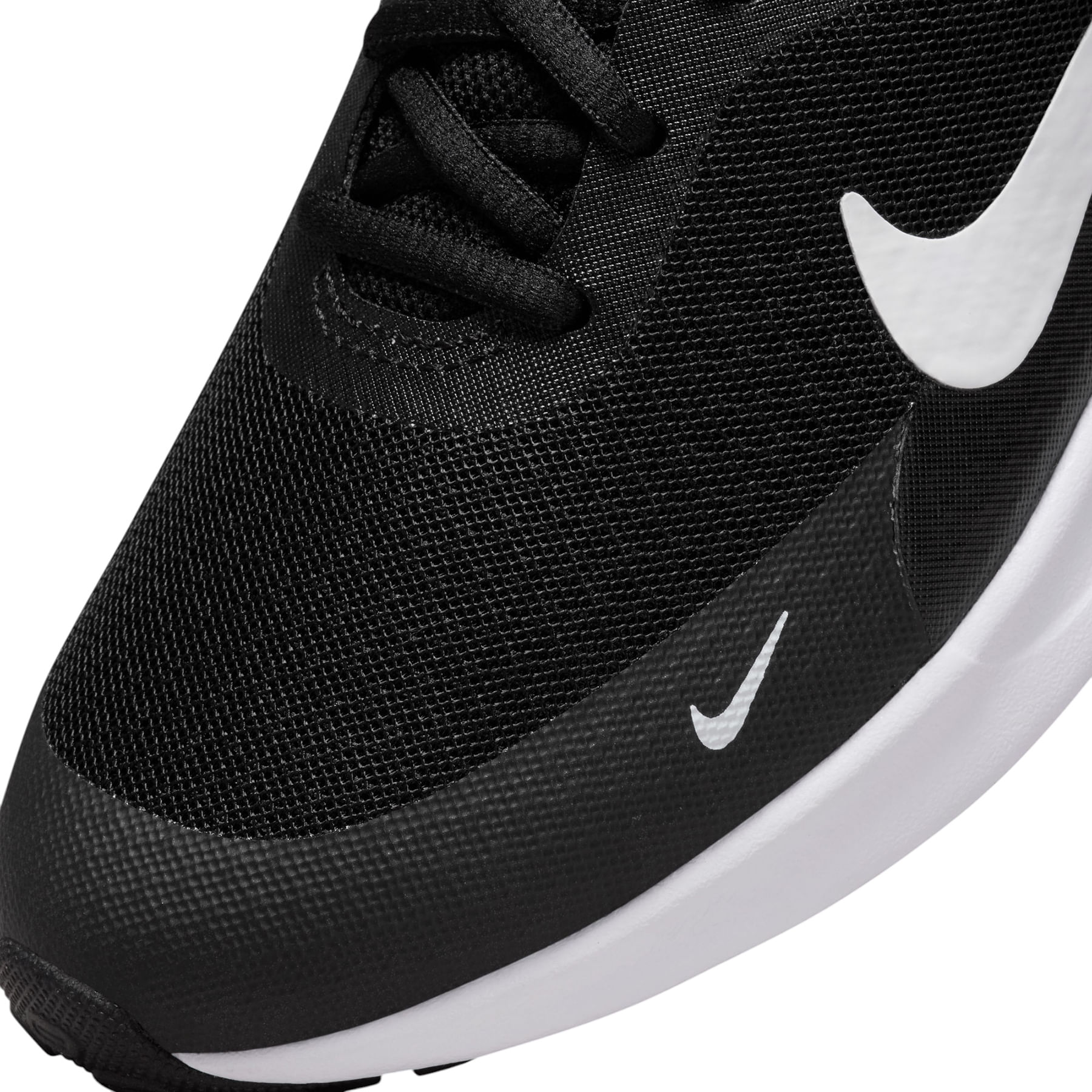 Nike-Revolution-7-Running-Shoes---Youth-Black---White---White