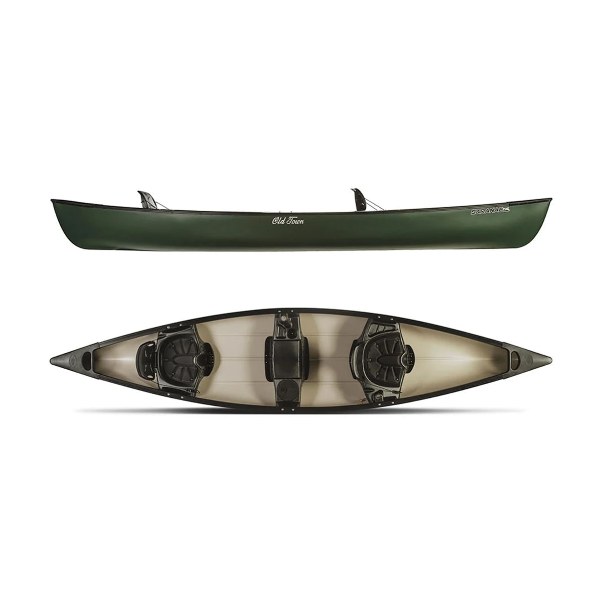 Old-Town-Saranac-146-Canoe-GREEN