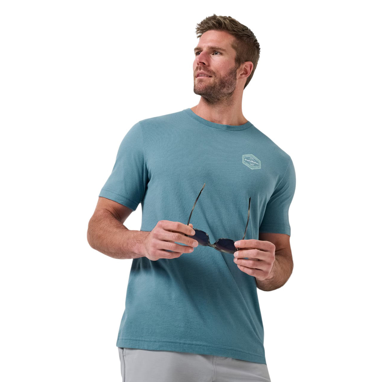 TravisMathew-Maximum-Stay-T-Shirt---Men-s-Captains-Blue