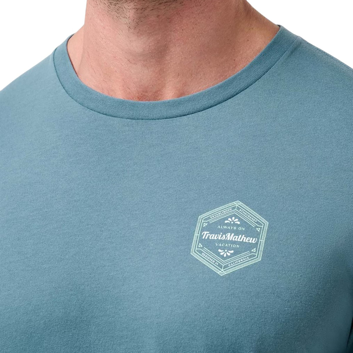 TravisMathew-Maximum-Stay-T-Shirt---Men-s-Captains-Blue