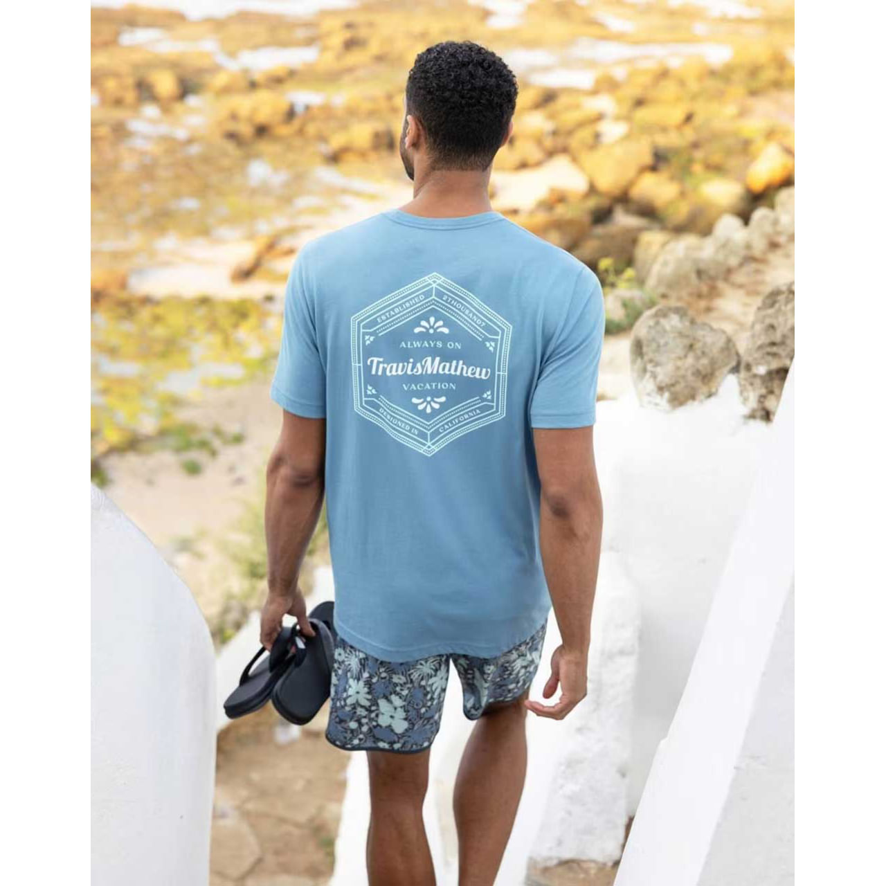 TravisMathew-Maximum-Stay-T-Shirt---Men-s-Captains-Blue