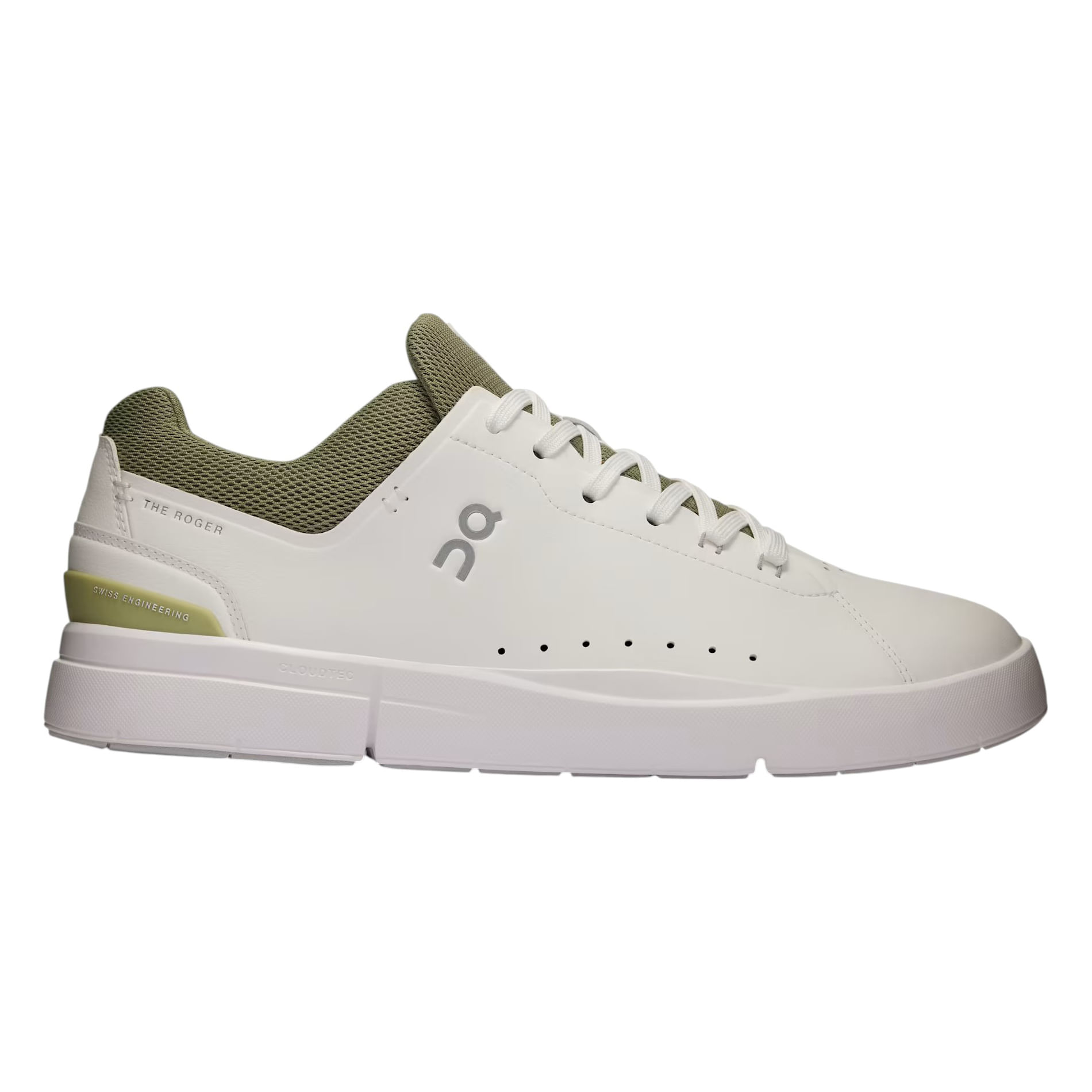 On-The-Roger-Advantage-Shoe---Men-s-White---Olive
