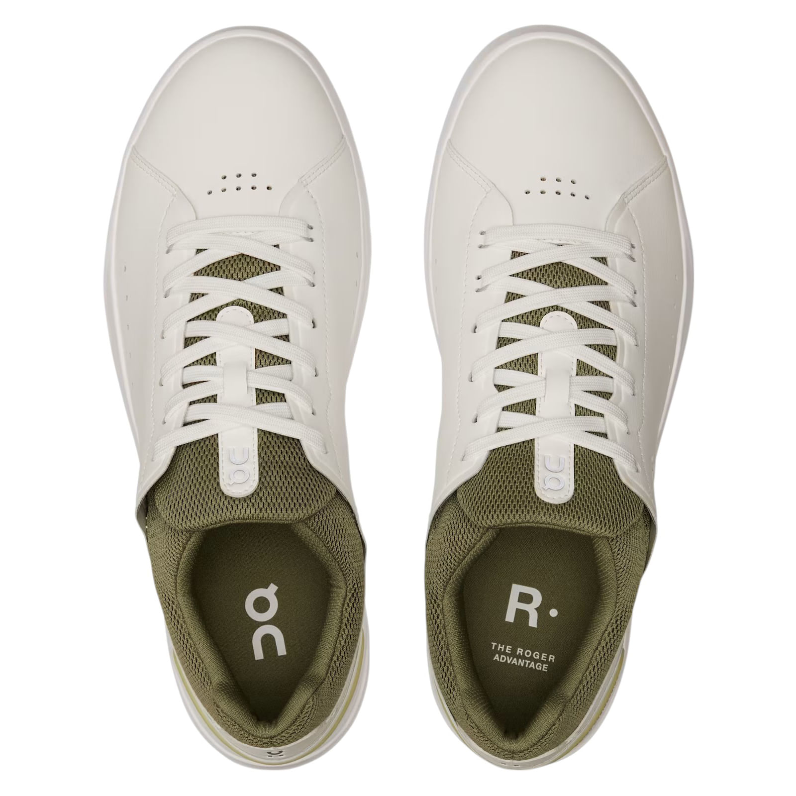 On-The-Roger-Advantage-Shoe---Men-s-White---Olive