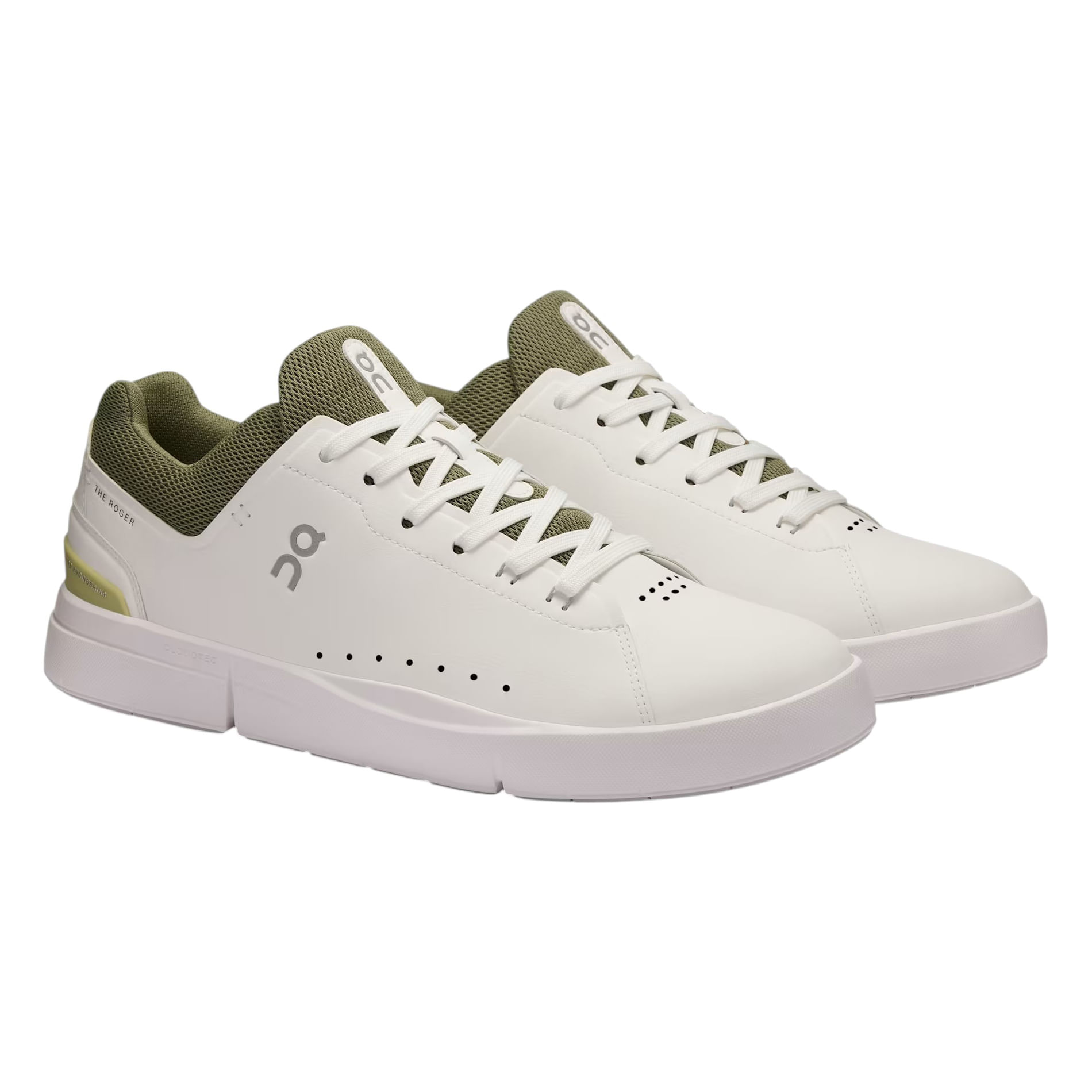 On-The-Roger-Advantage-Shoe---Men-s-White---Olive