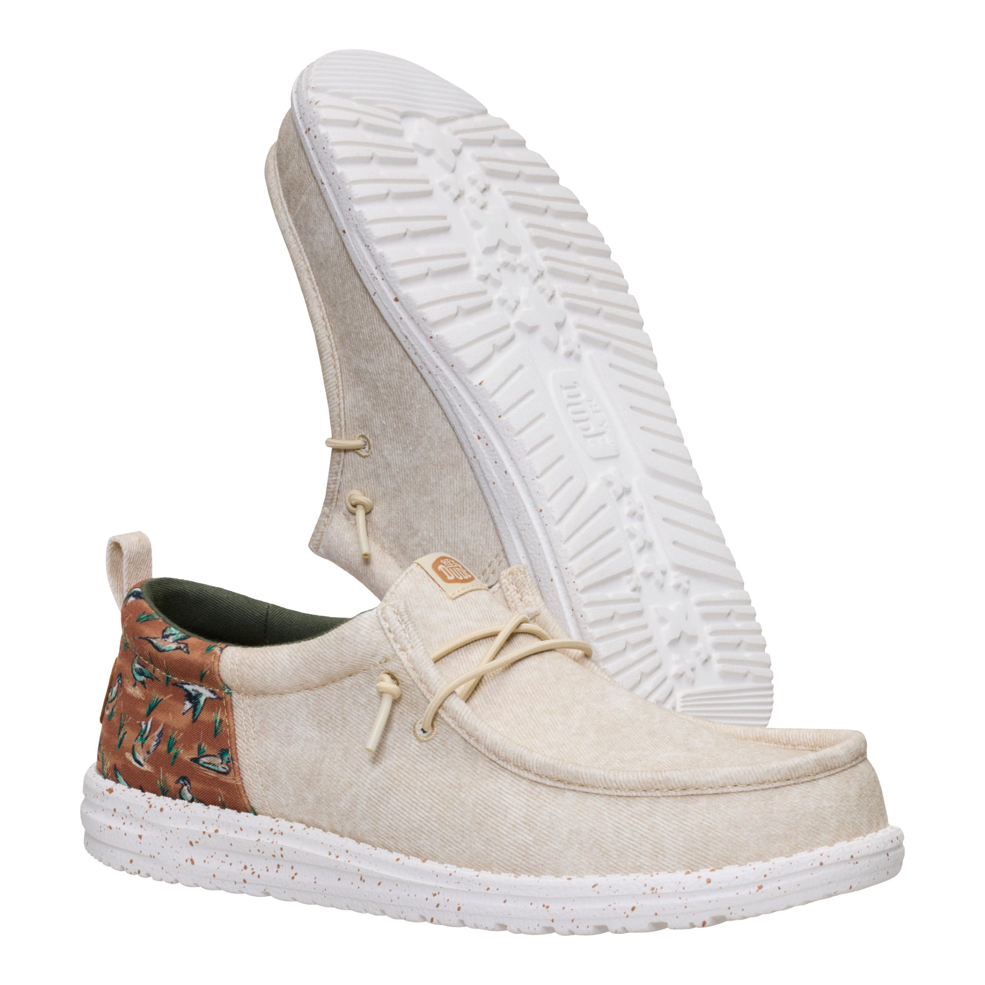 Hey-Dude-Wally-Funk-Duck-Print-Shoe---Men-s-Wood-Ash---Multi