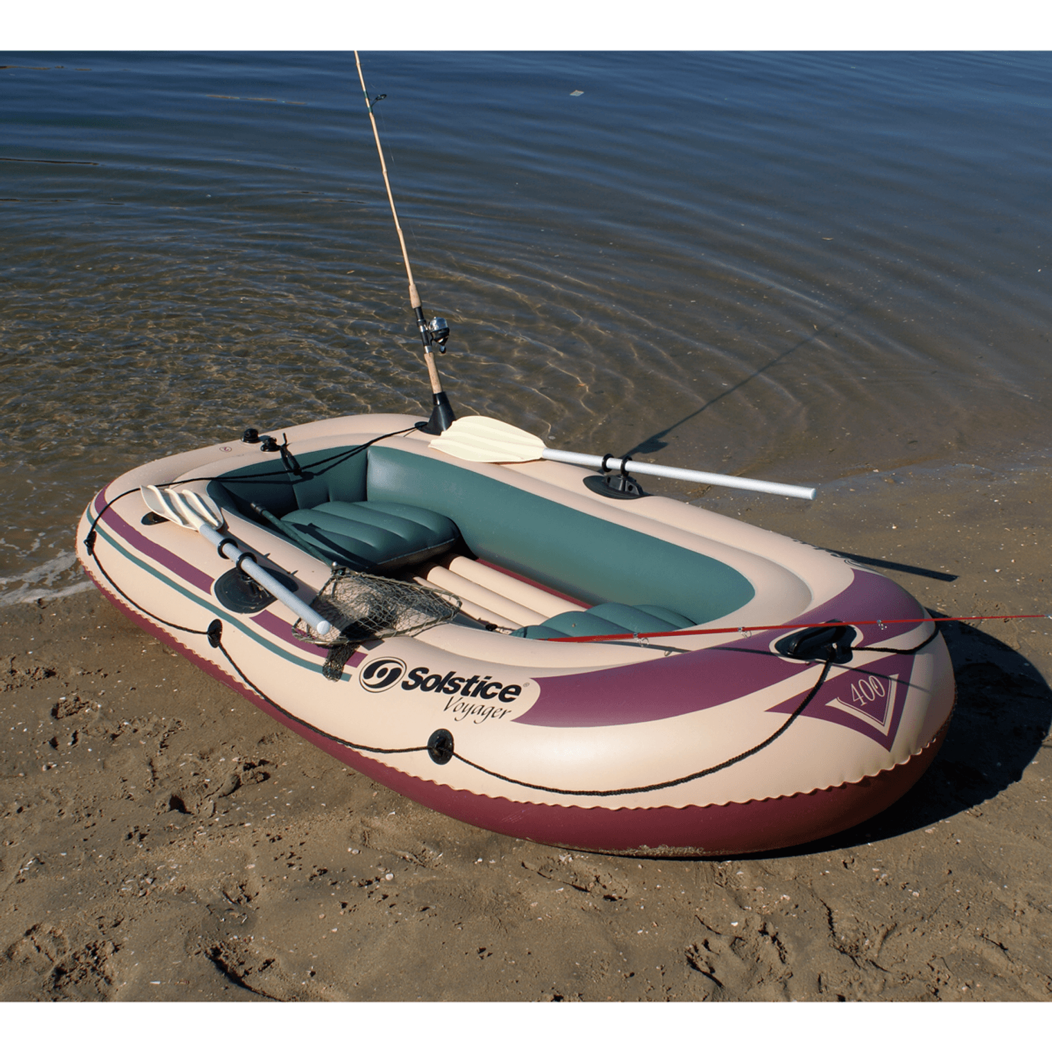 Solstice-Voyager-Inflatable-Boat-Kit-Green---Red